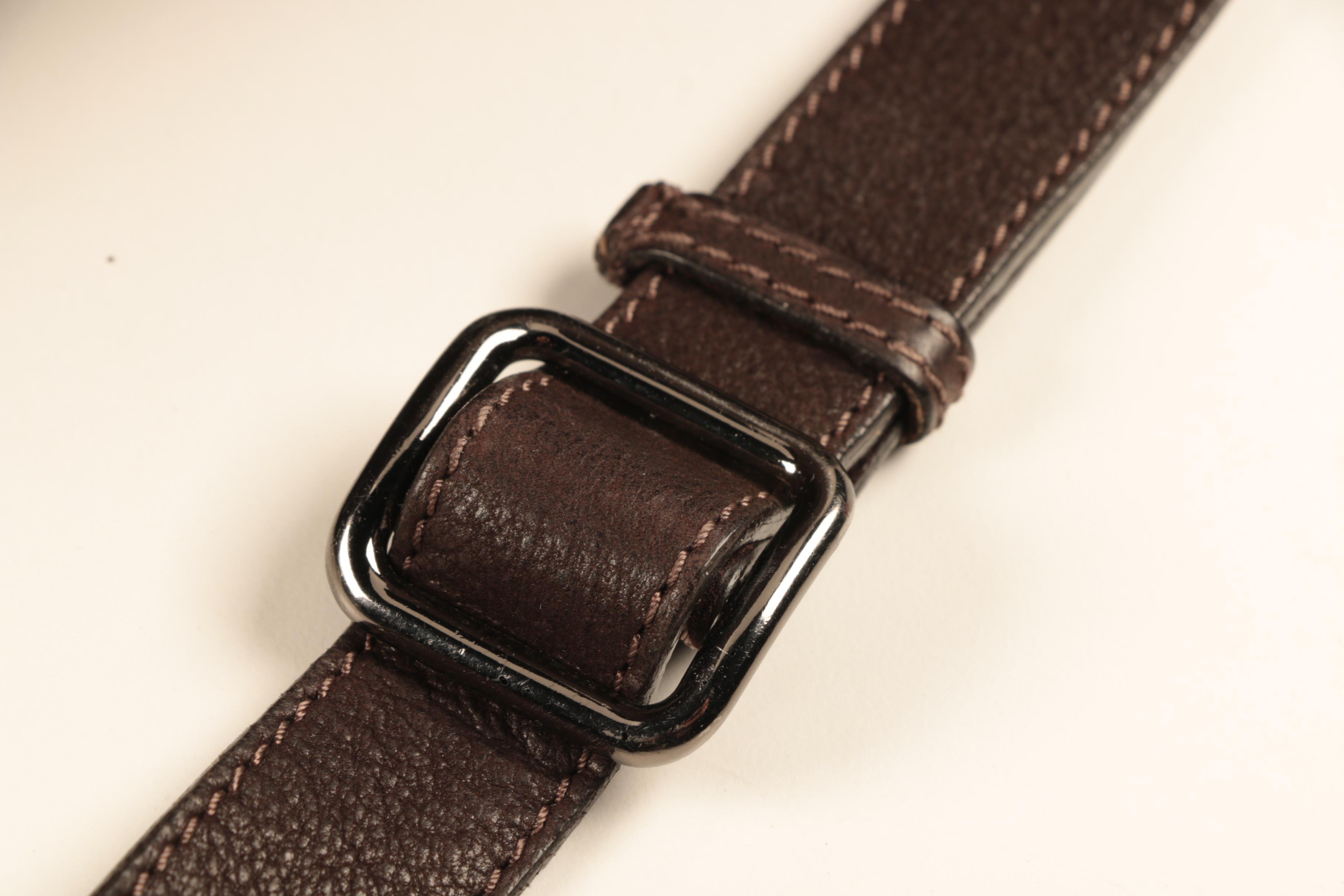 Maddalena Scanu Brown Leather Satchel Handbag