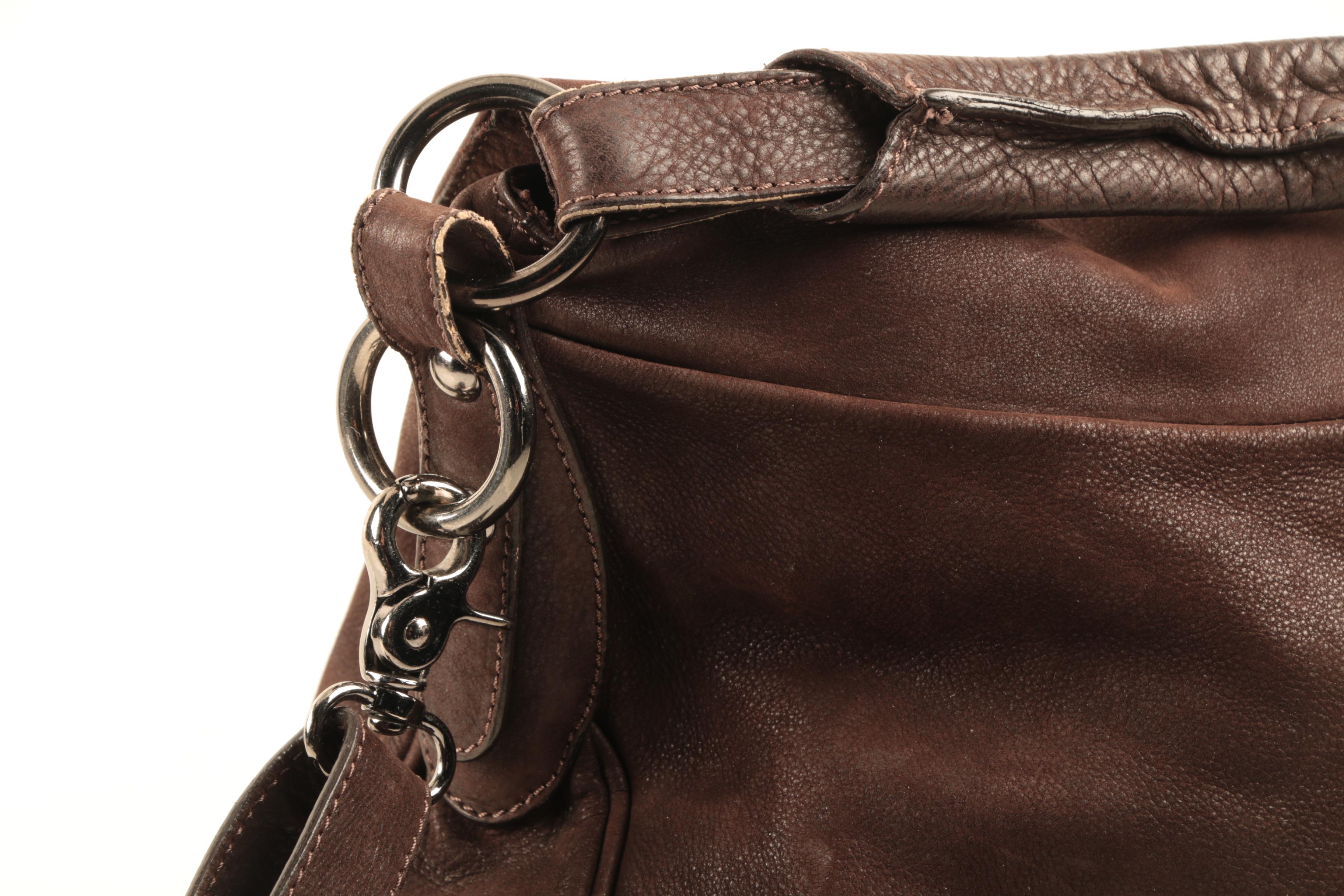 Maddalena Scanu Brown Leather Satchel Handbag