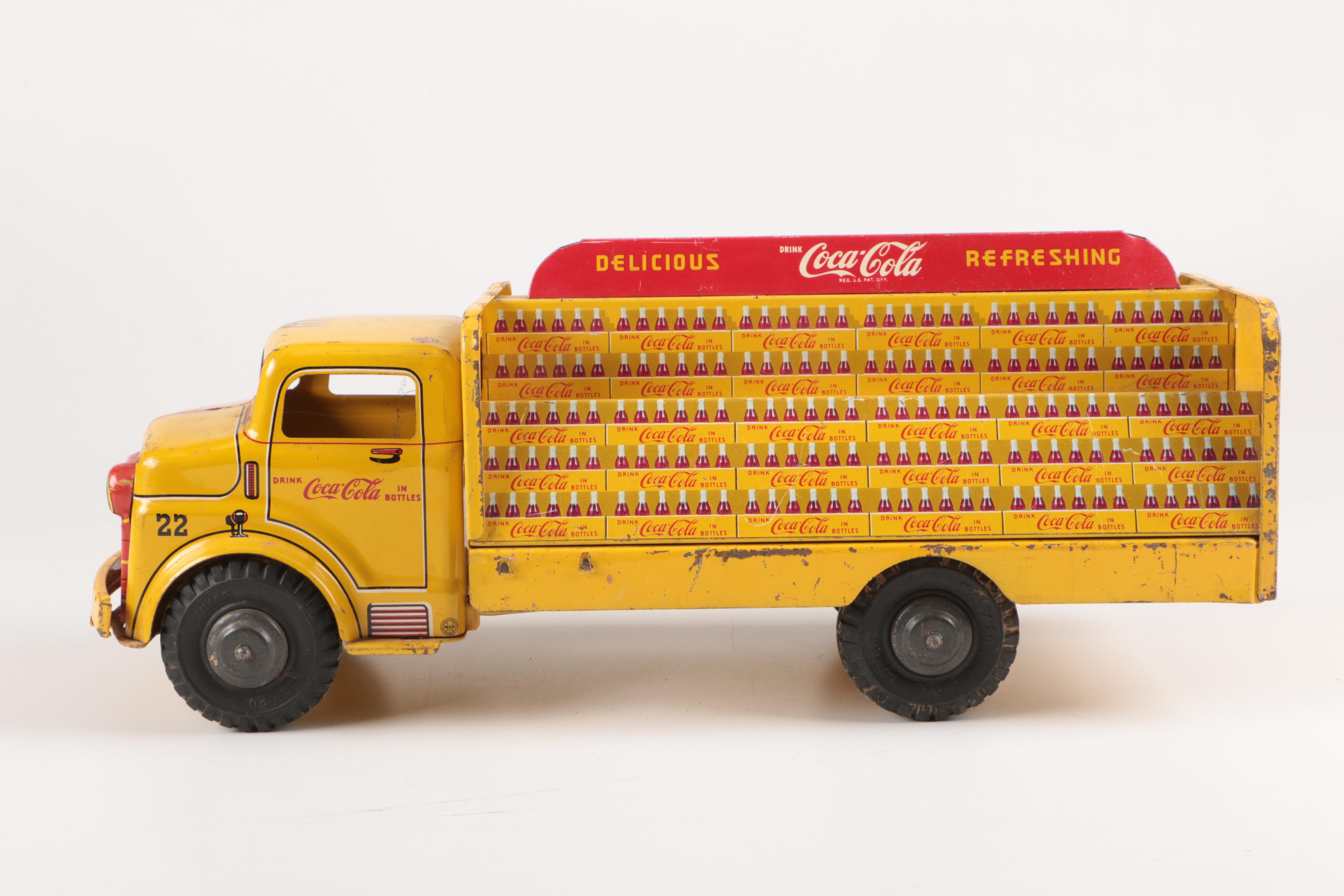 1950s Marx Tin Litho Coca-Cola Delivery Truck