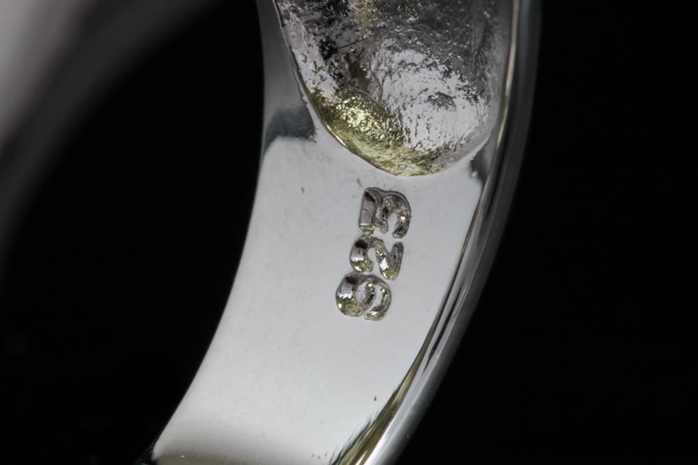 Sterling Silver and Yellow Cubic Zirconia Ring