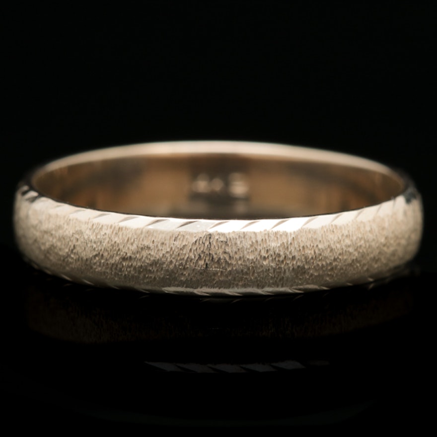 14K Yellow Gold Band