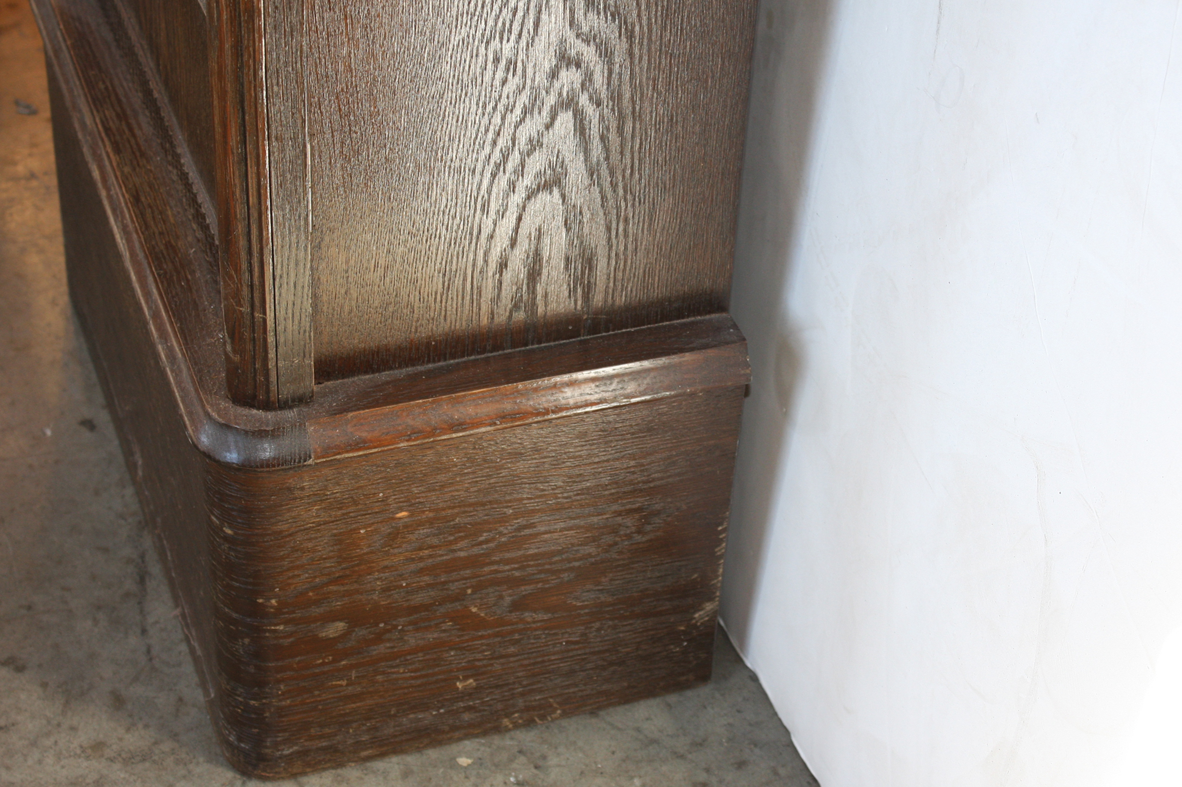 Antique Divina Gong Carved Wooden Grandfather Clock