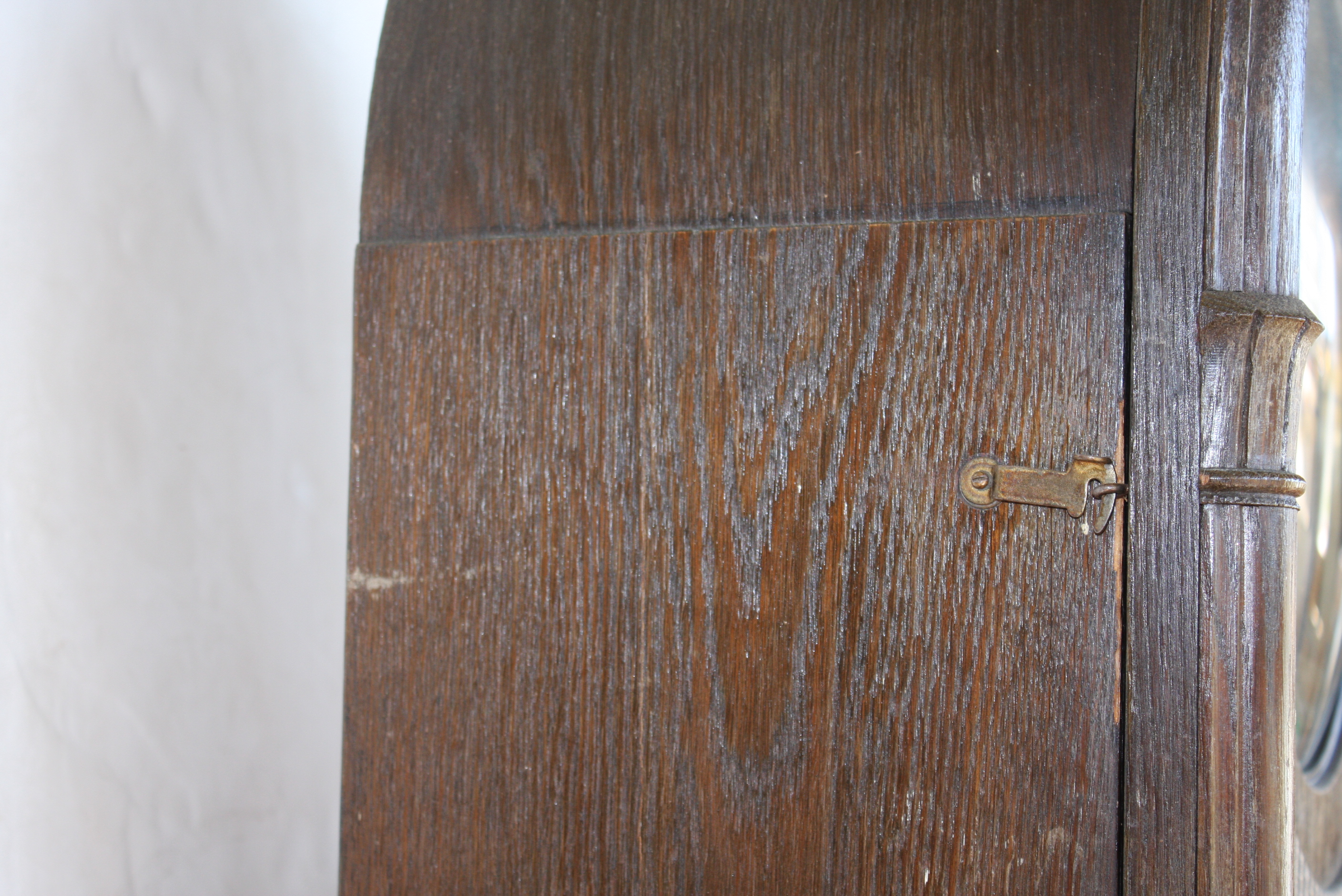 Antique Divina Gong Carved Wooden Grandfather Clock