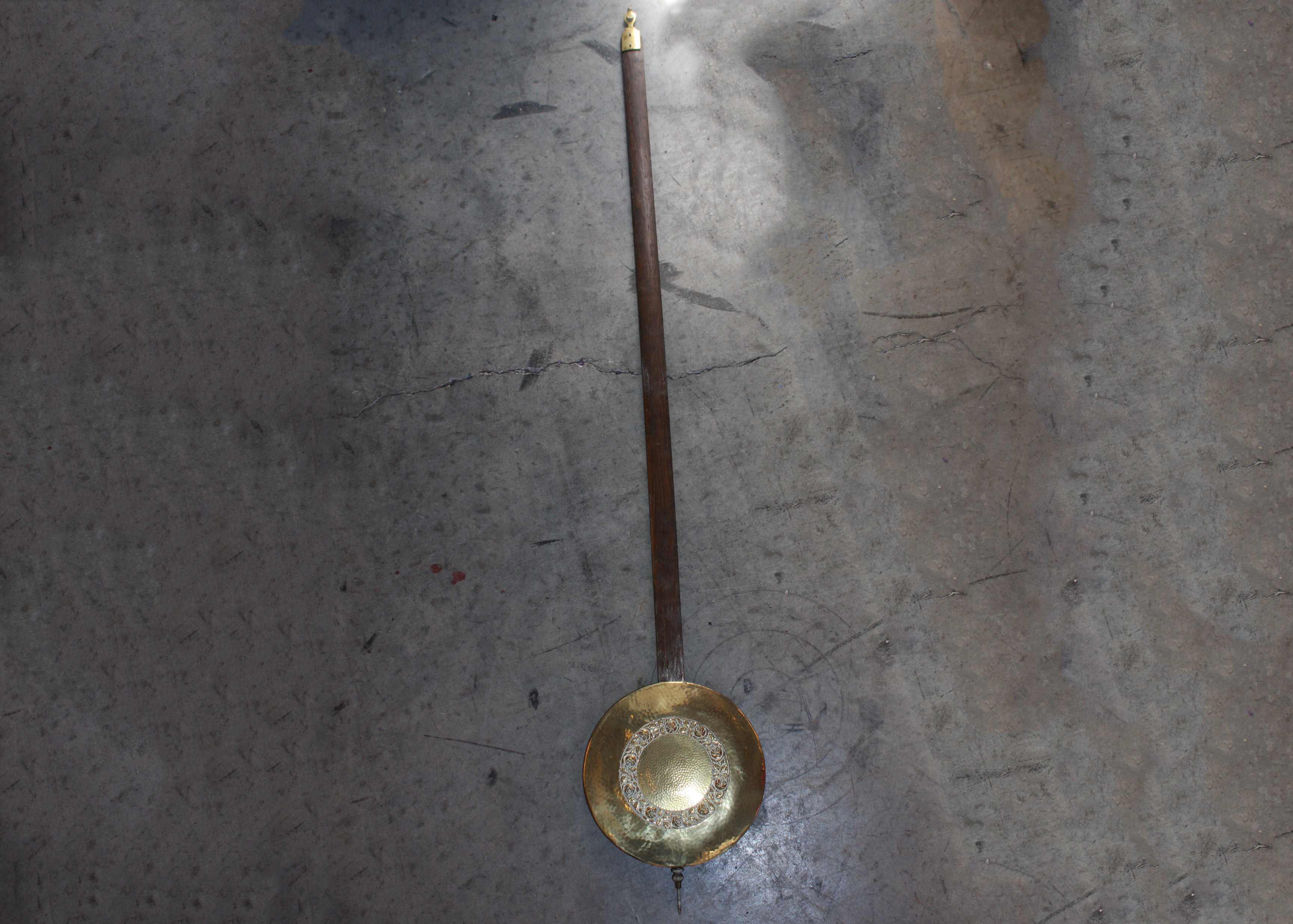 Antique Divina Gong Carved Wooden Grandfather Clock