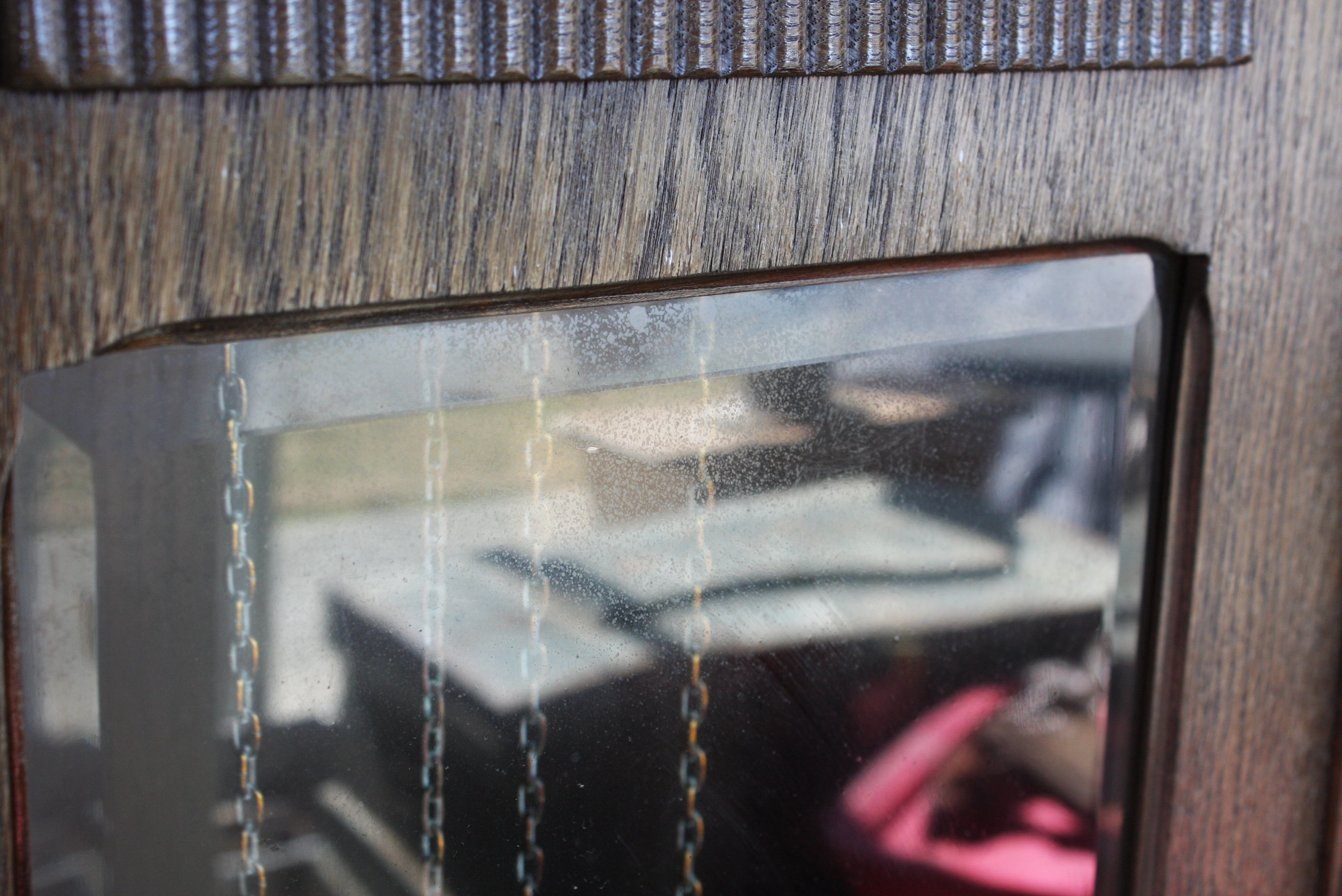 Antique Divina Gong Carved Wooden Grandfather Clock