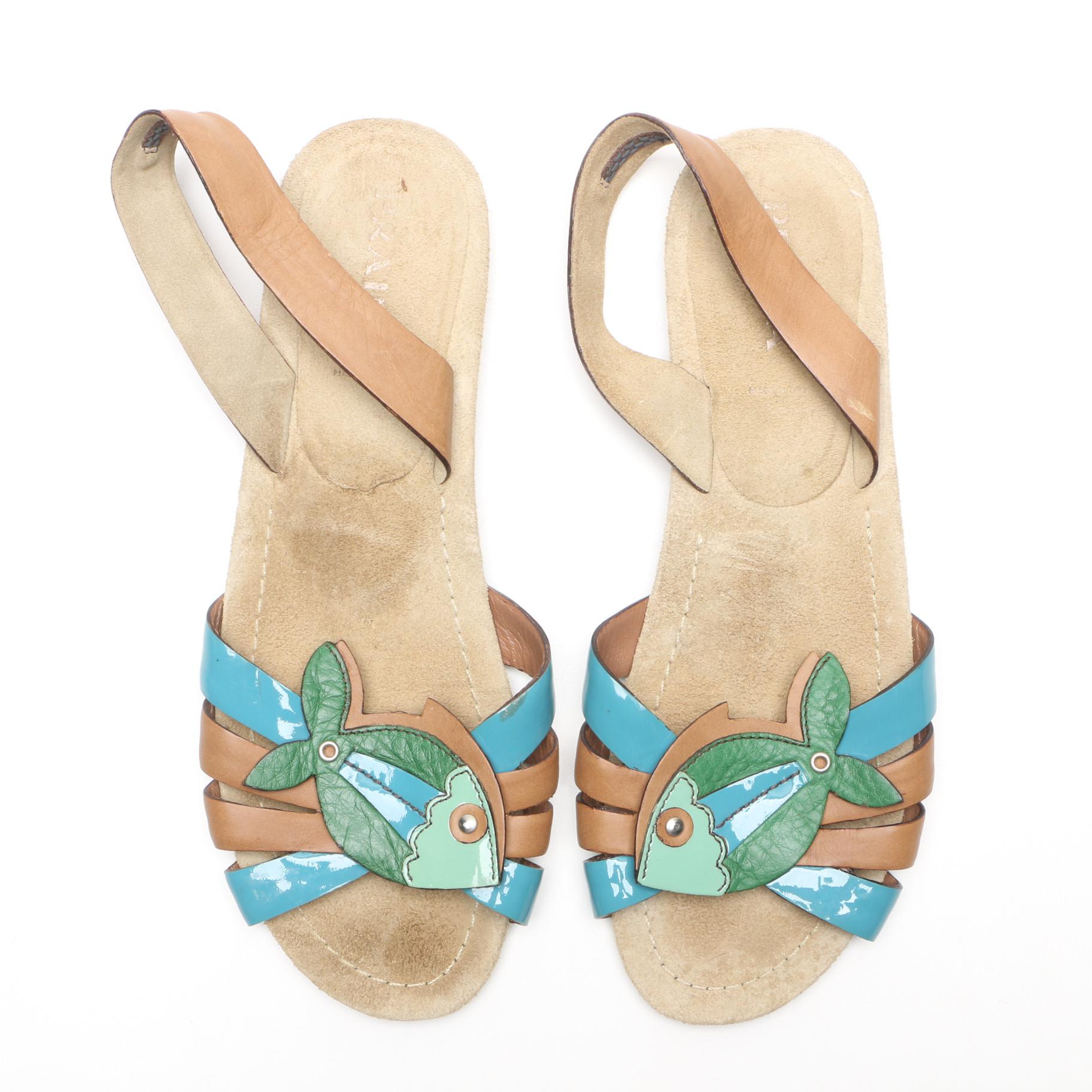 Prada Leather Sandals