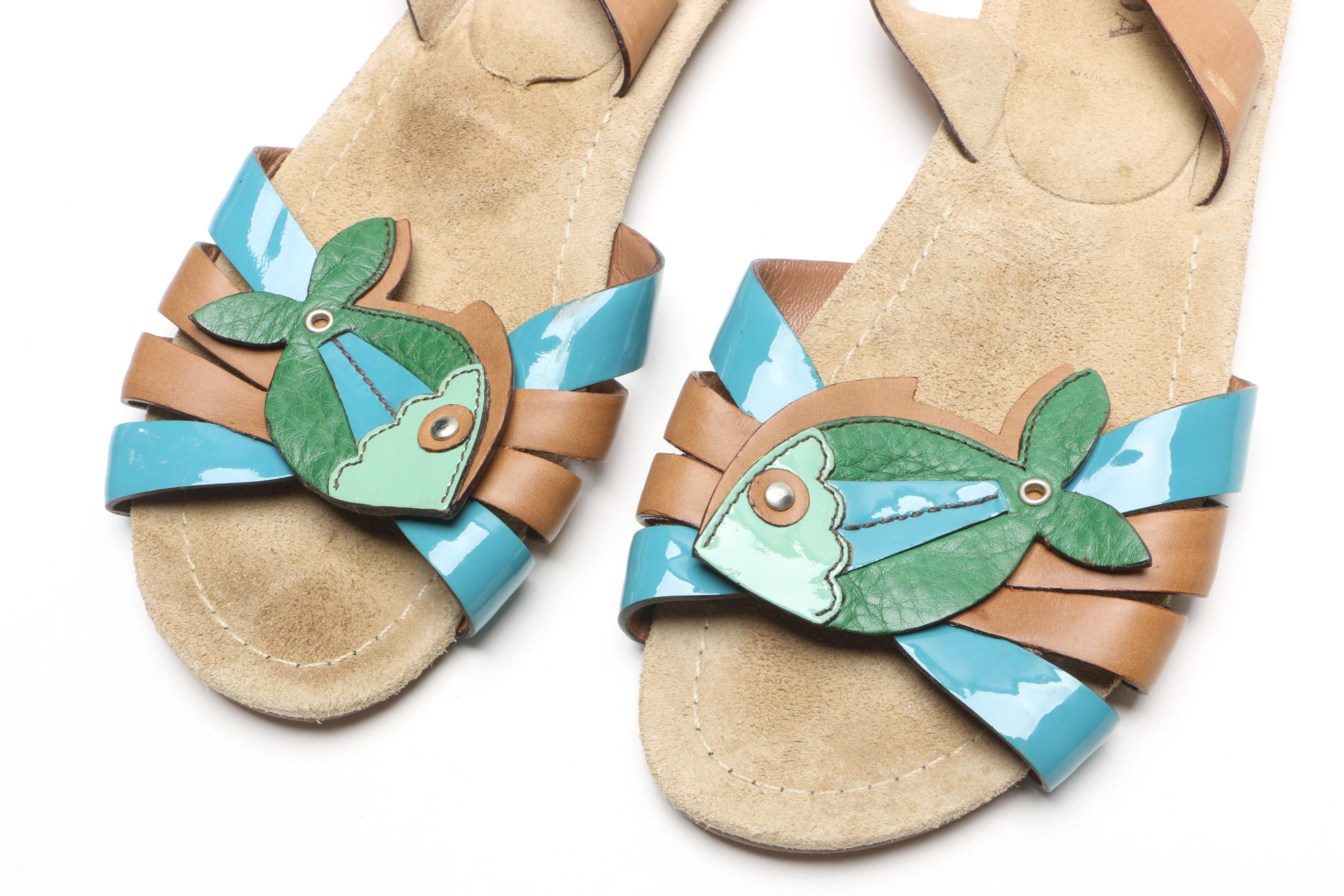 Prada Leather Sandals