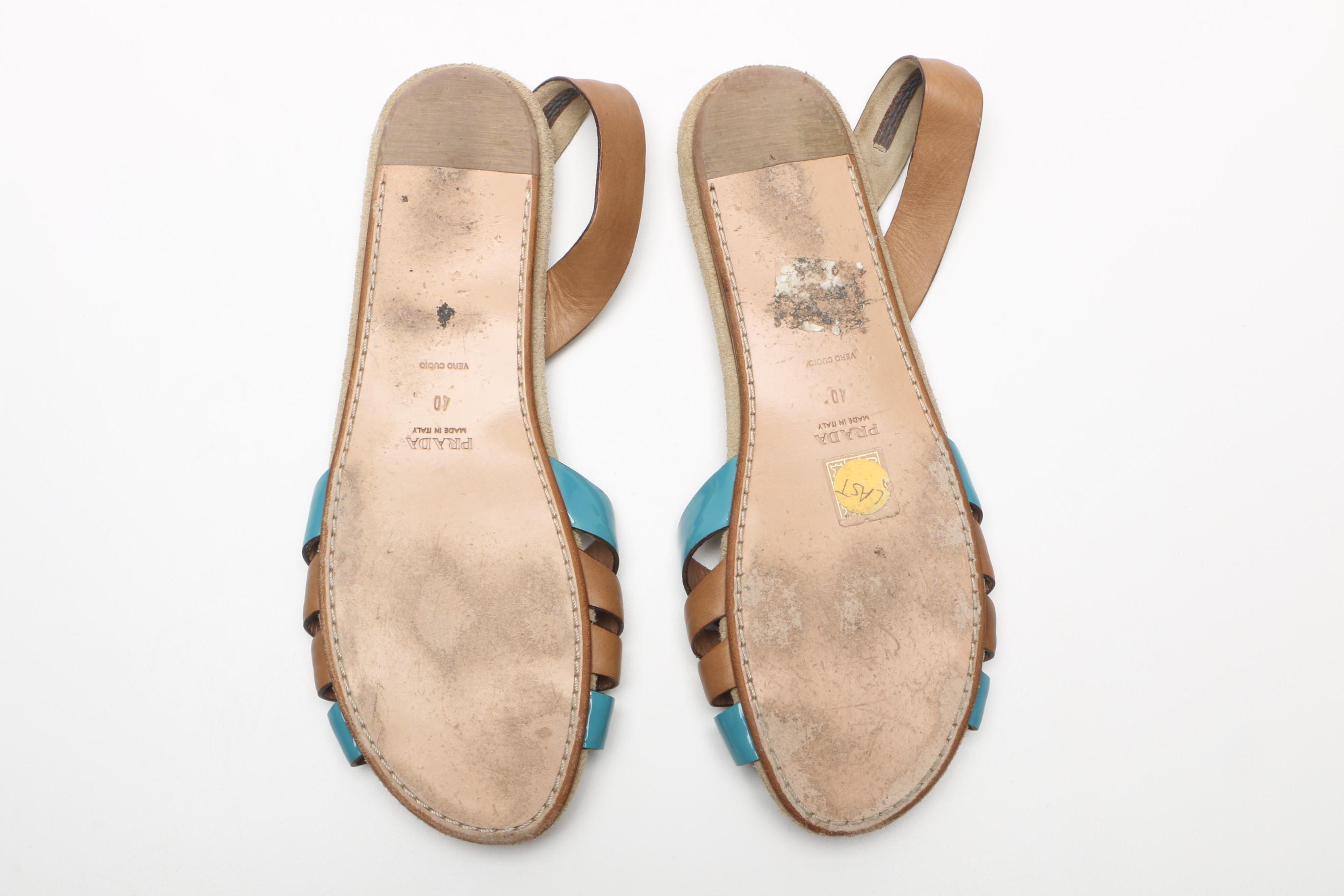 Prada Leather Sandals