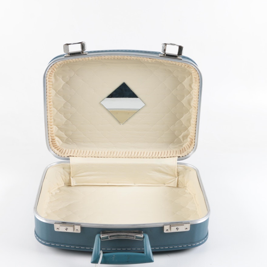 Vintage Blue Suitcase