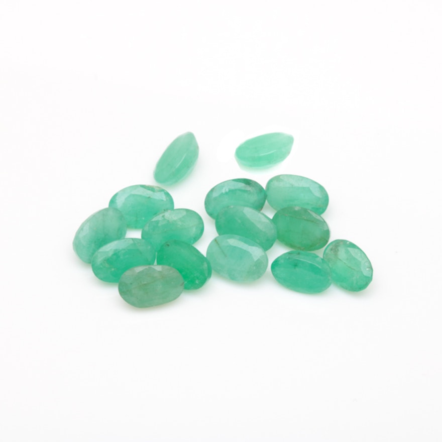 Loose 7.32 CTW Emerald Gemstones