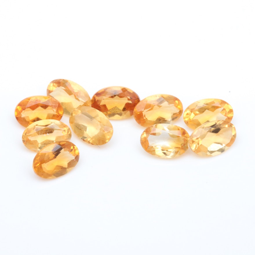 4.09 CTW Loose Citrine Gemstones