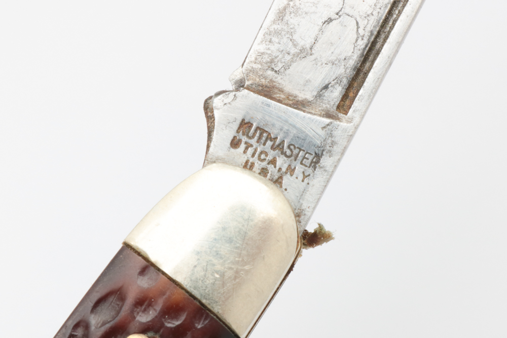 Vintage Kutmaster Three Blade Stockman Pocket Knife