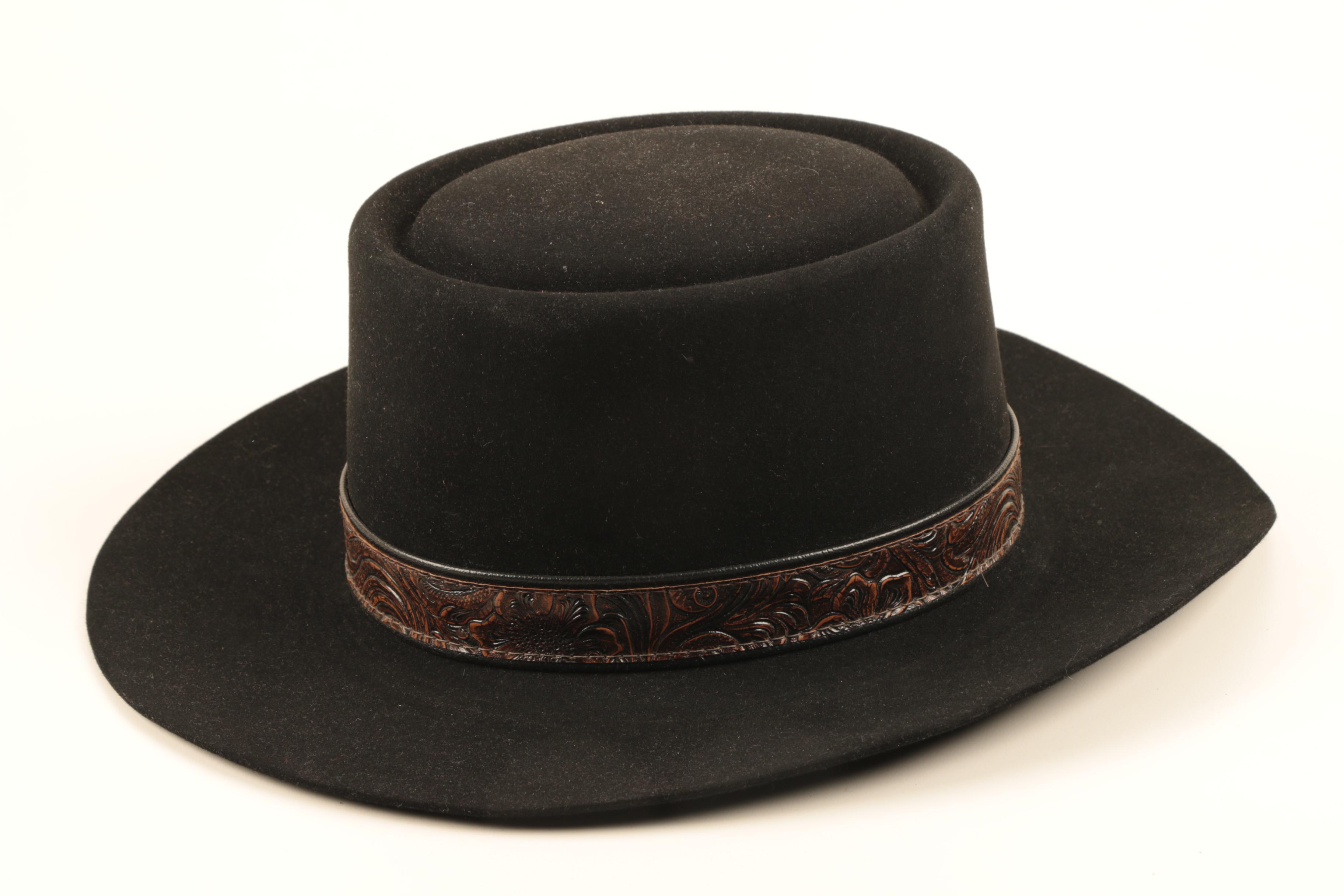 Stetson Black 4X Beaver Felt Western Hat