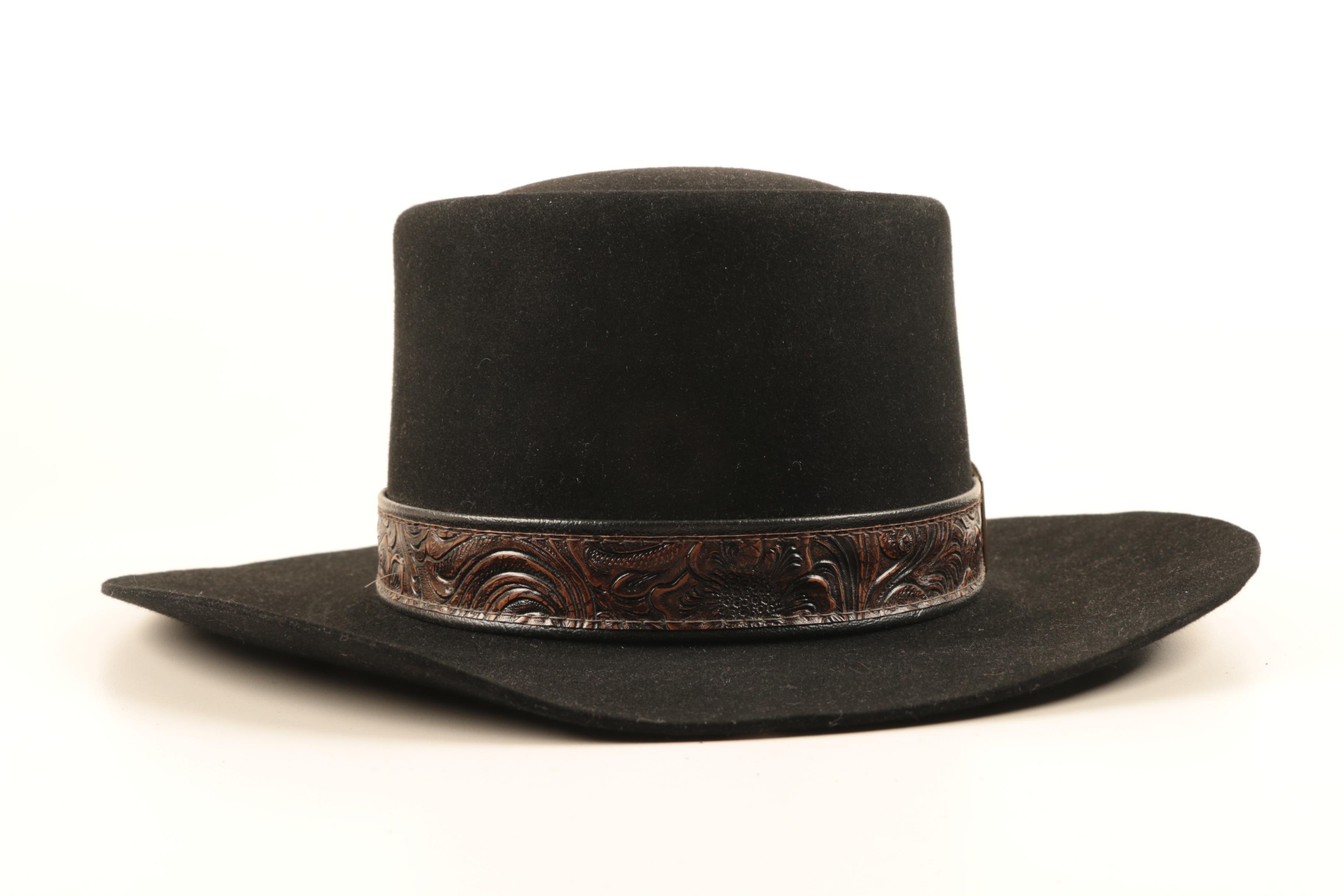 Stetson Black 4X Beaver Felt Western Hat