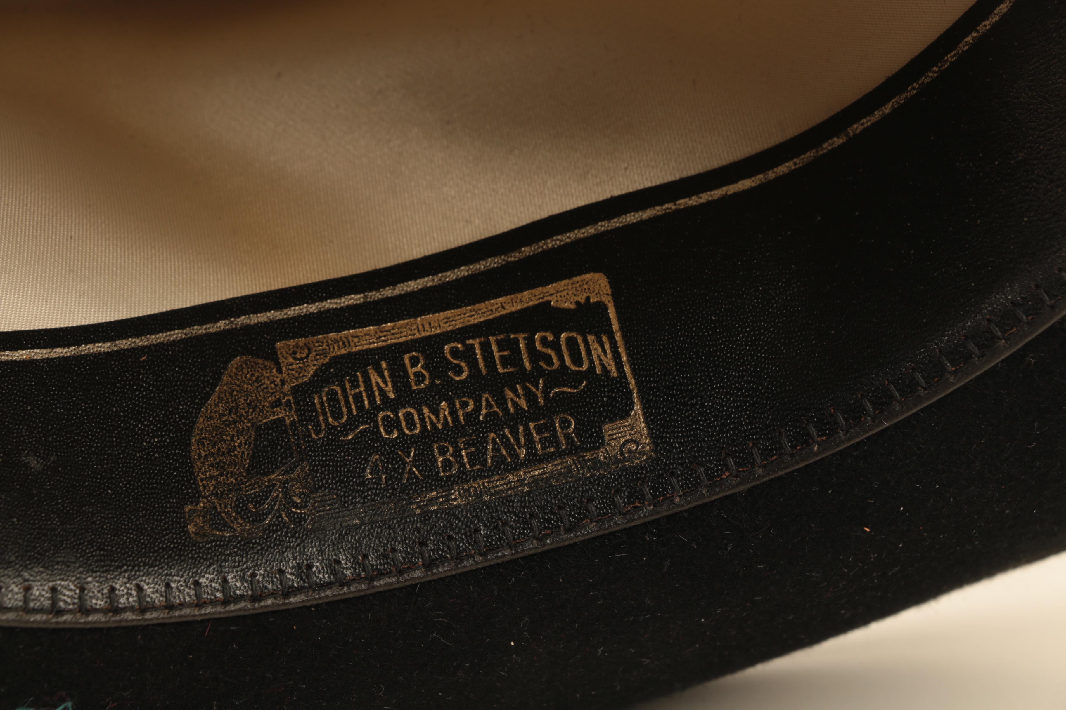 Stetson Black 4X Beaver Felt Western Hat