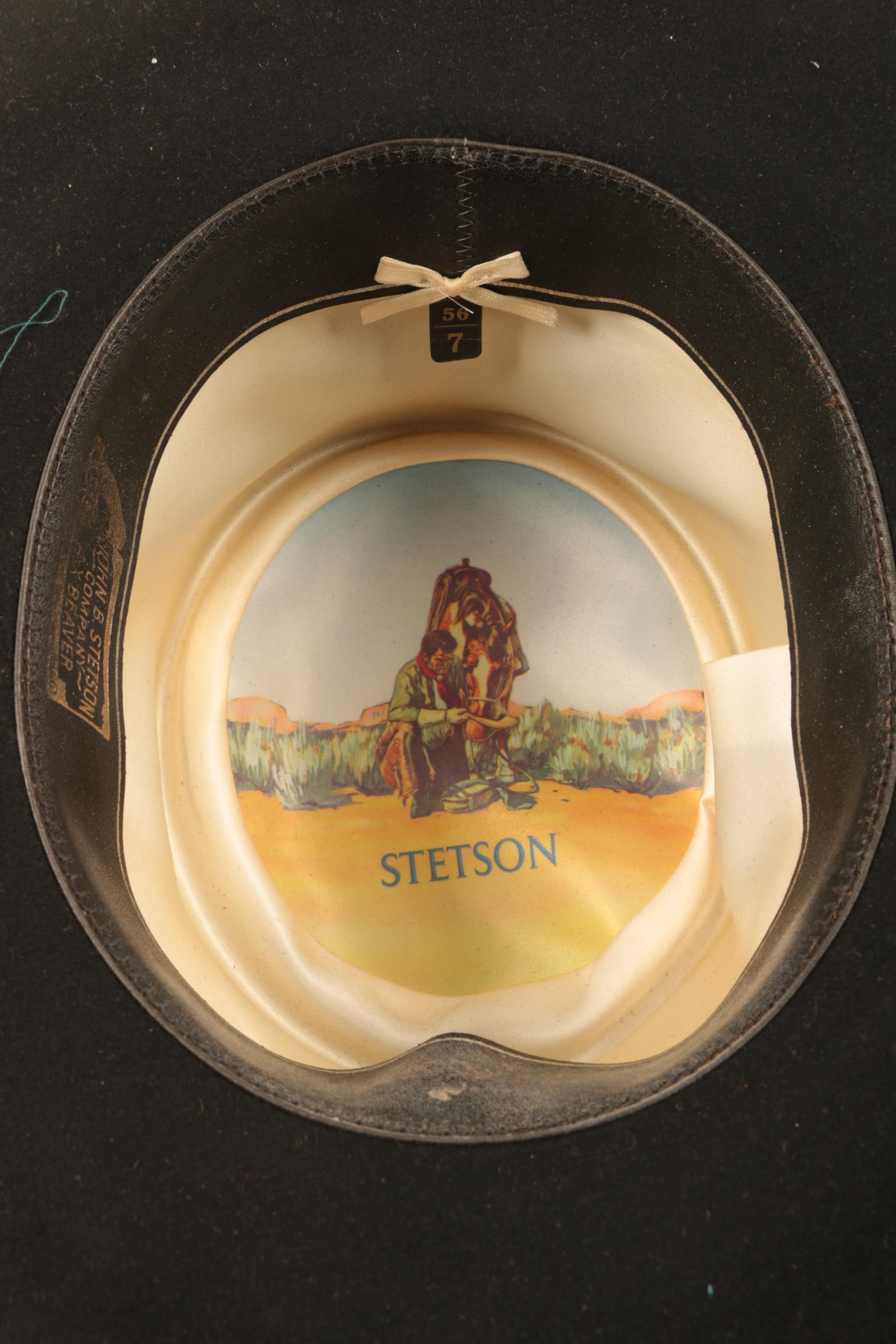 Stetson Black 4X Beaver Felt Western Hat