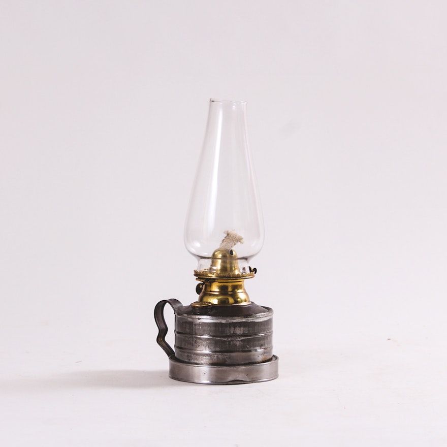 Vintage Bradley & Hubbard Oil Lamp