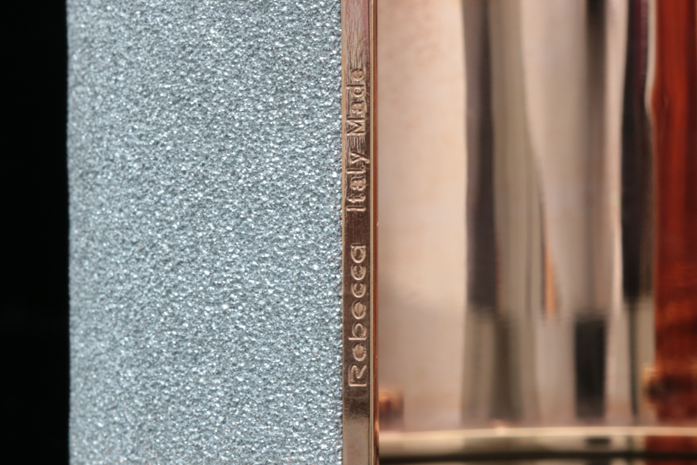 Rebecca Rose Gold Wash Bronze and Crystal Cuff Bracelet