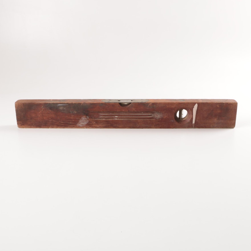 Vintage Wood and Brass Level