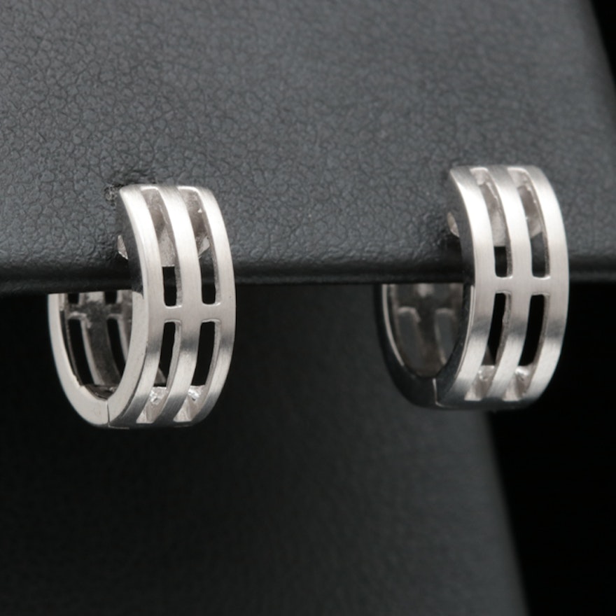 Bastian Sterling Silver Huggie Earrings