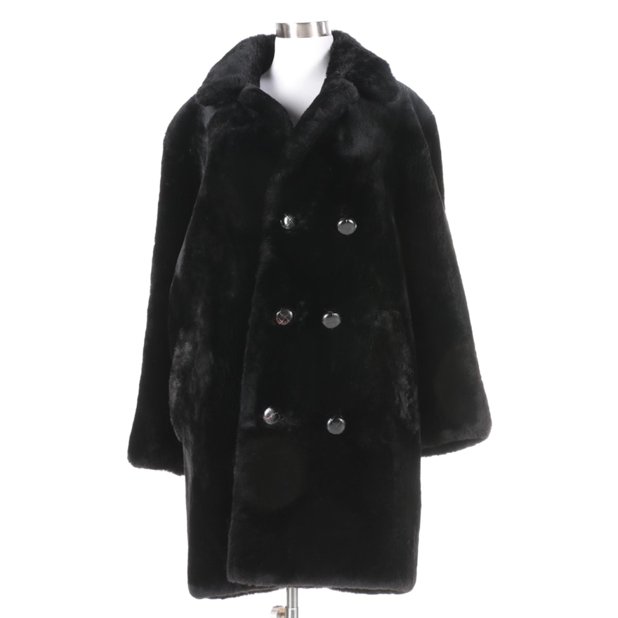 Circa 1960  Mitchell's Furrier's Sheared Mouton Coat