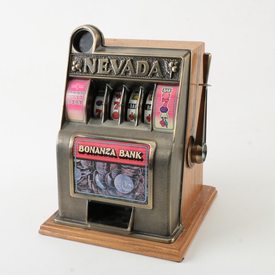 Nevada Bonanza Bank Slot Machine Coin Bank