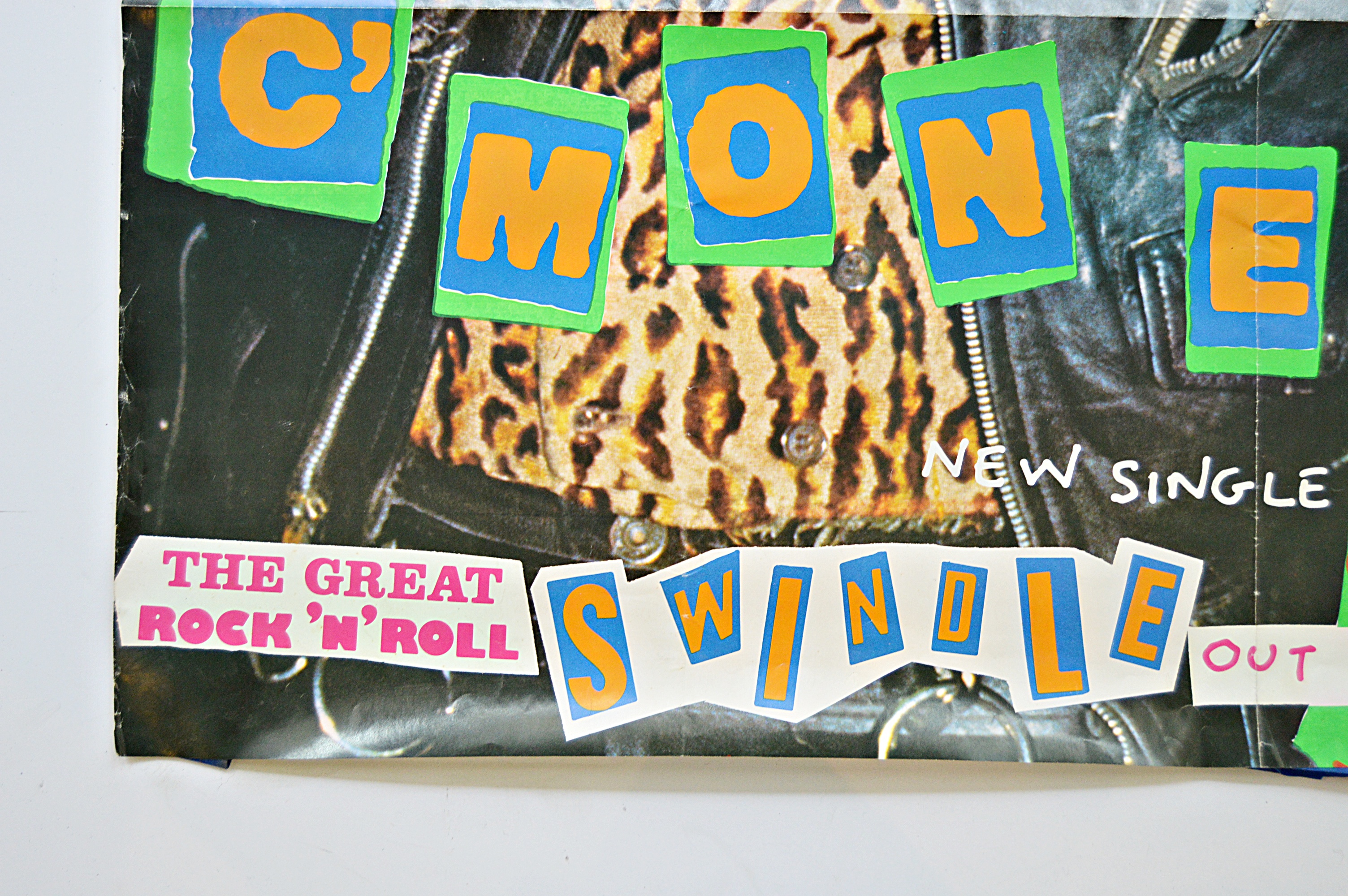 Original Jamie Reid-Designed 1970s Sex Pistols "Vicious Burgers" Poster