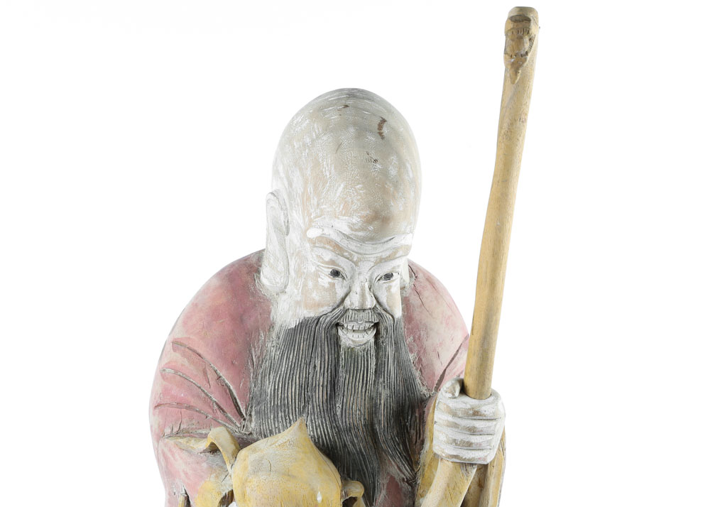 Asian Wise Man Sculpture