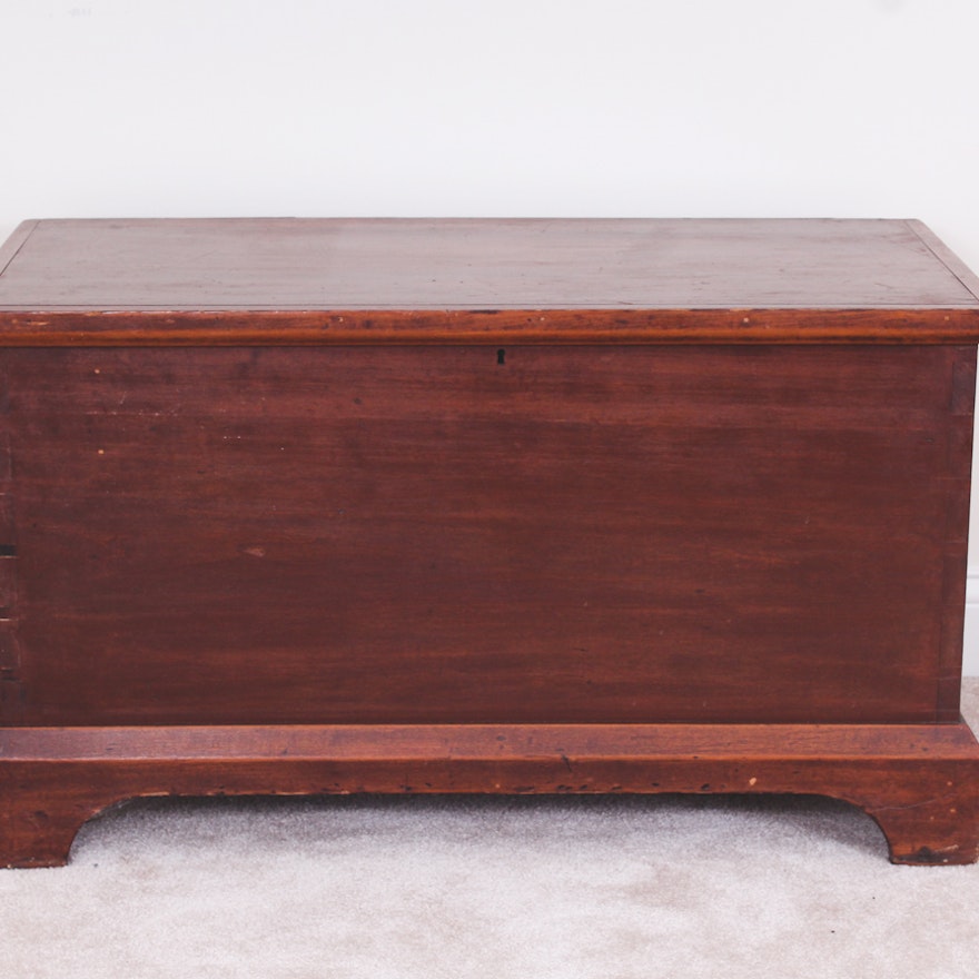 Vintage Wood Blanket Chest