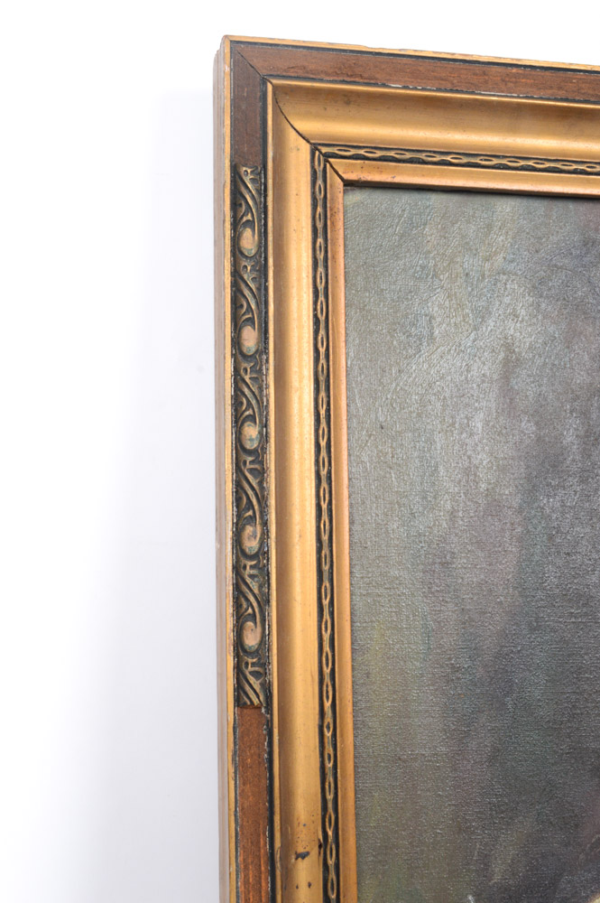 James P. Wharton Oil on Canvas Portrait Painting