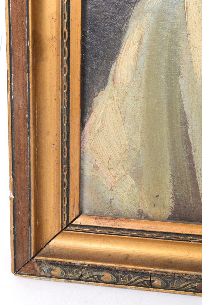 James P. Wharton Oil on Canvas Portrait Painting