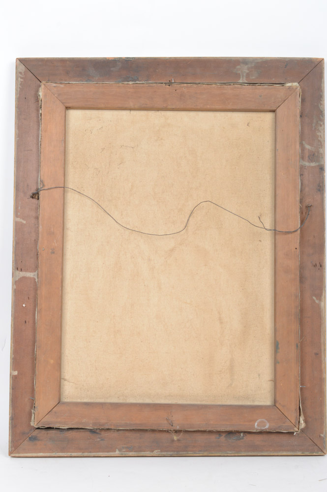 James P. Wharton Oil on Canvas Portrait Painting