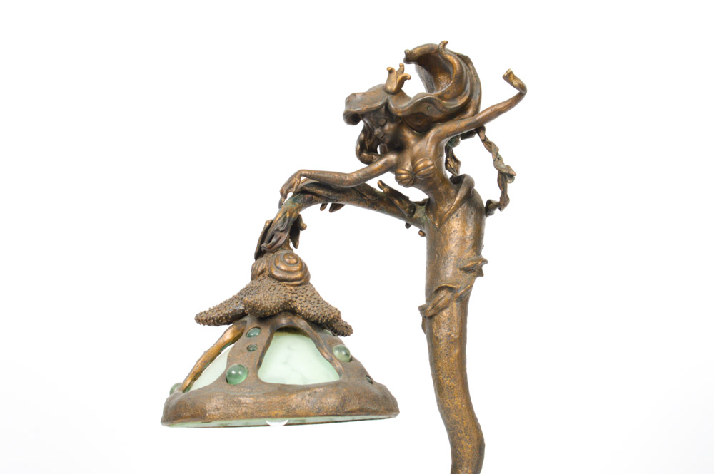 Disney "The Little Mermaid" Cast Bronze Lamp