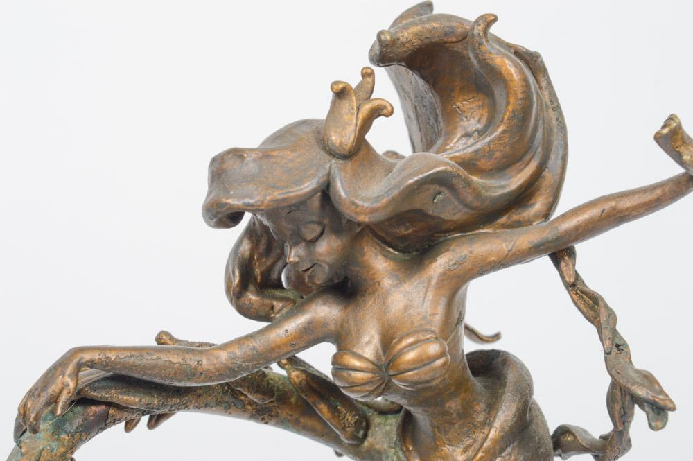 Disney "The Little Mermaid" Cast Bronze Lamp