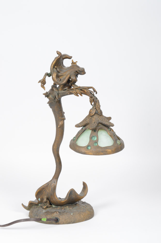 Disney "The Little Mermaid" Cast Bronze Lamp