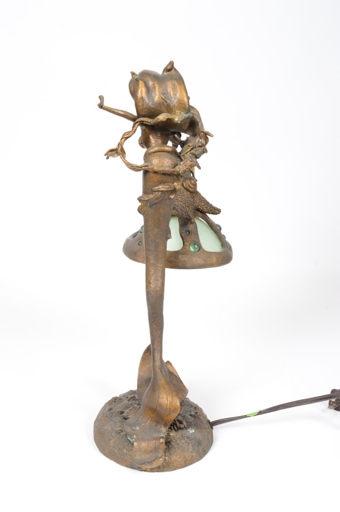 Disney "The Little Mermaid" Cast Bronze Lamp