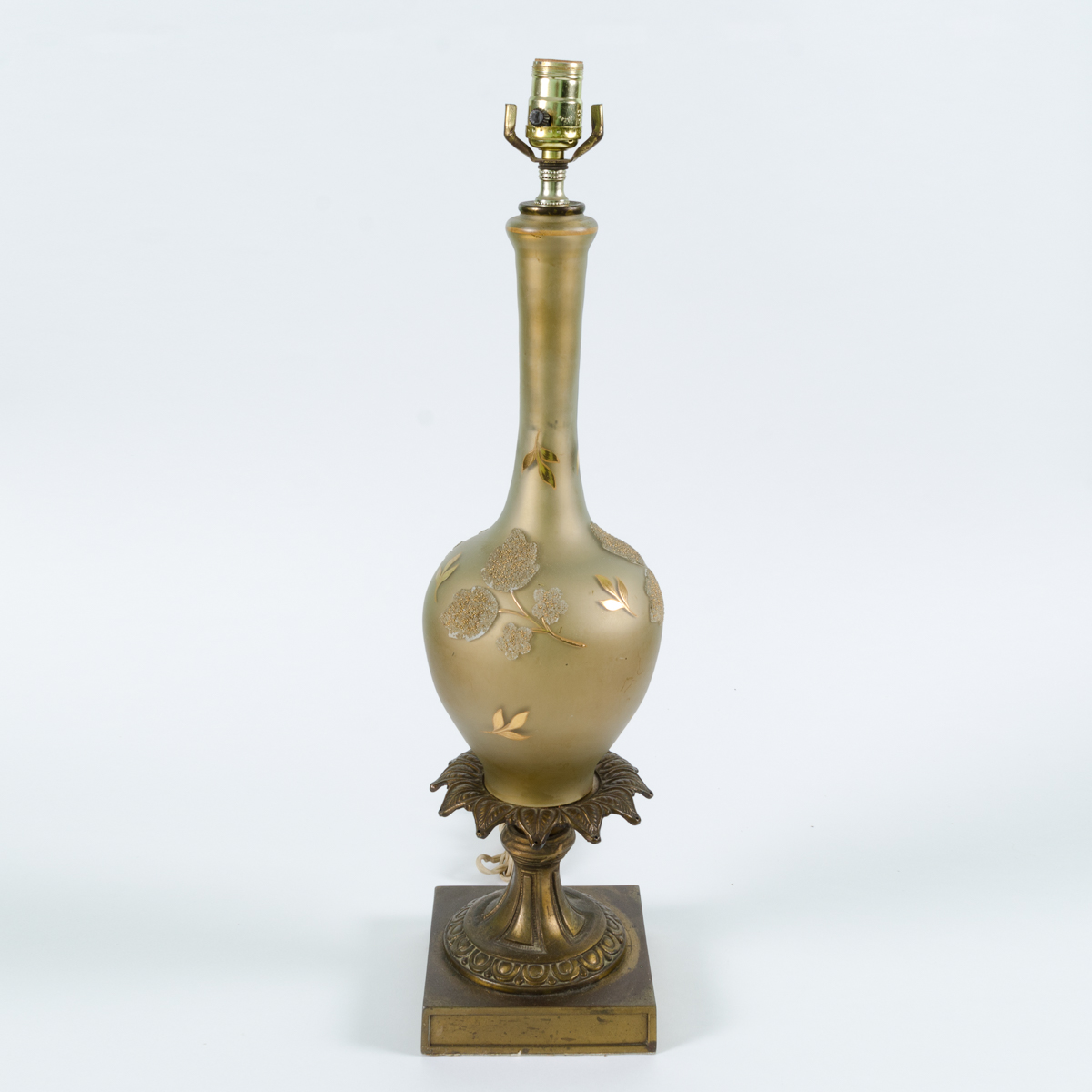 Gold Glass Lamp