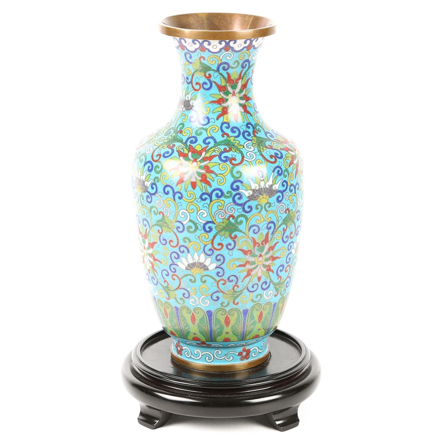 Asian Cloissoné Vase