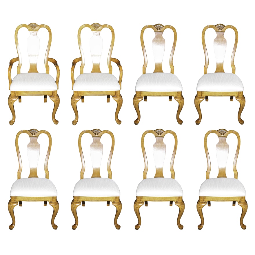 Set of Queen Anne Style Dining Chairs