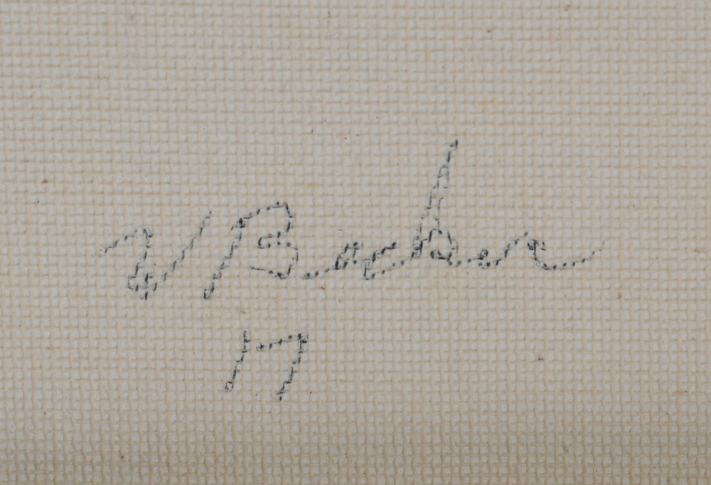 Will Becker Acrylic Painting on Canvas "Winter Pond"