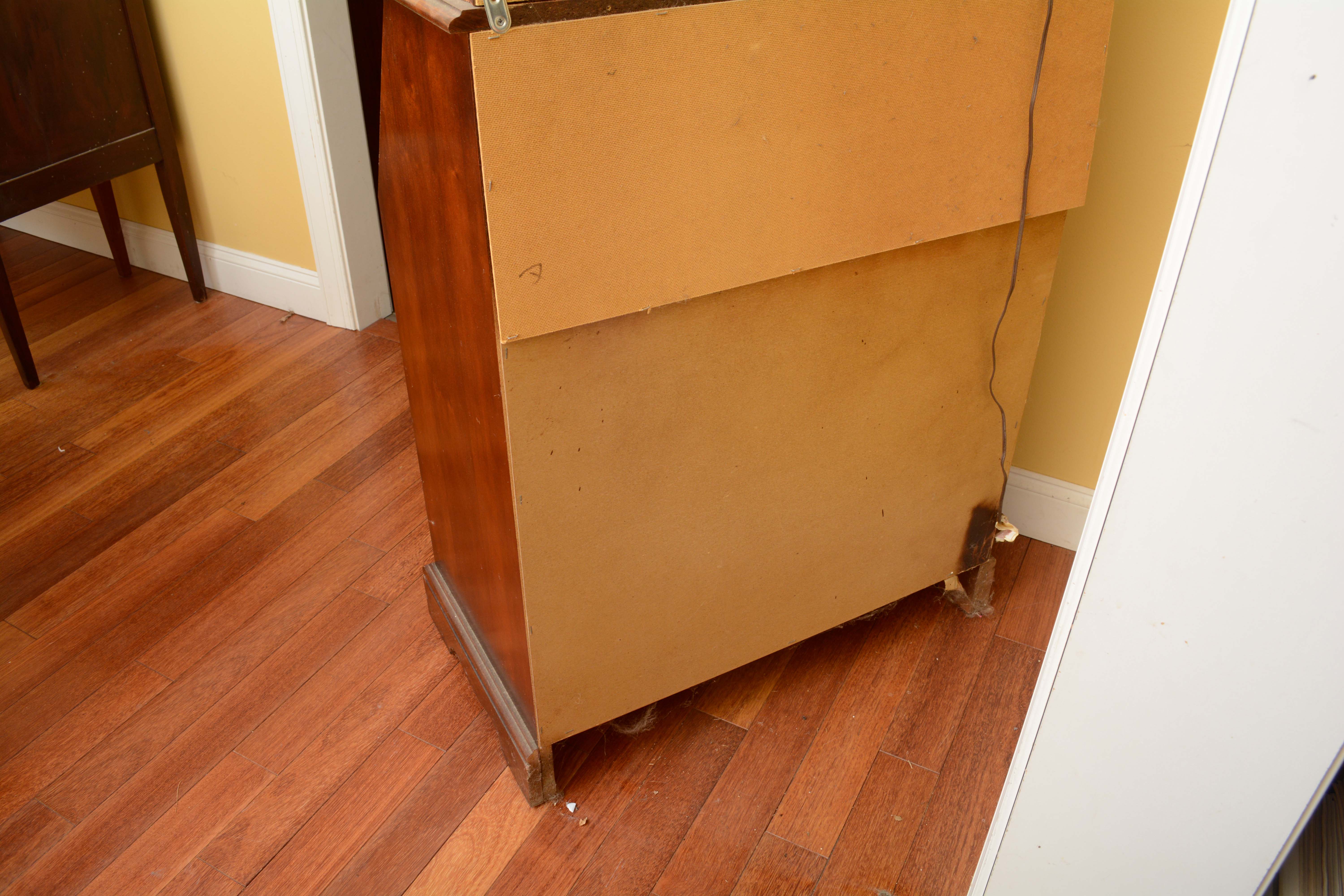 Vintage Colonial Style Maple Hutch with Secretary