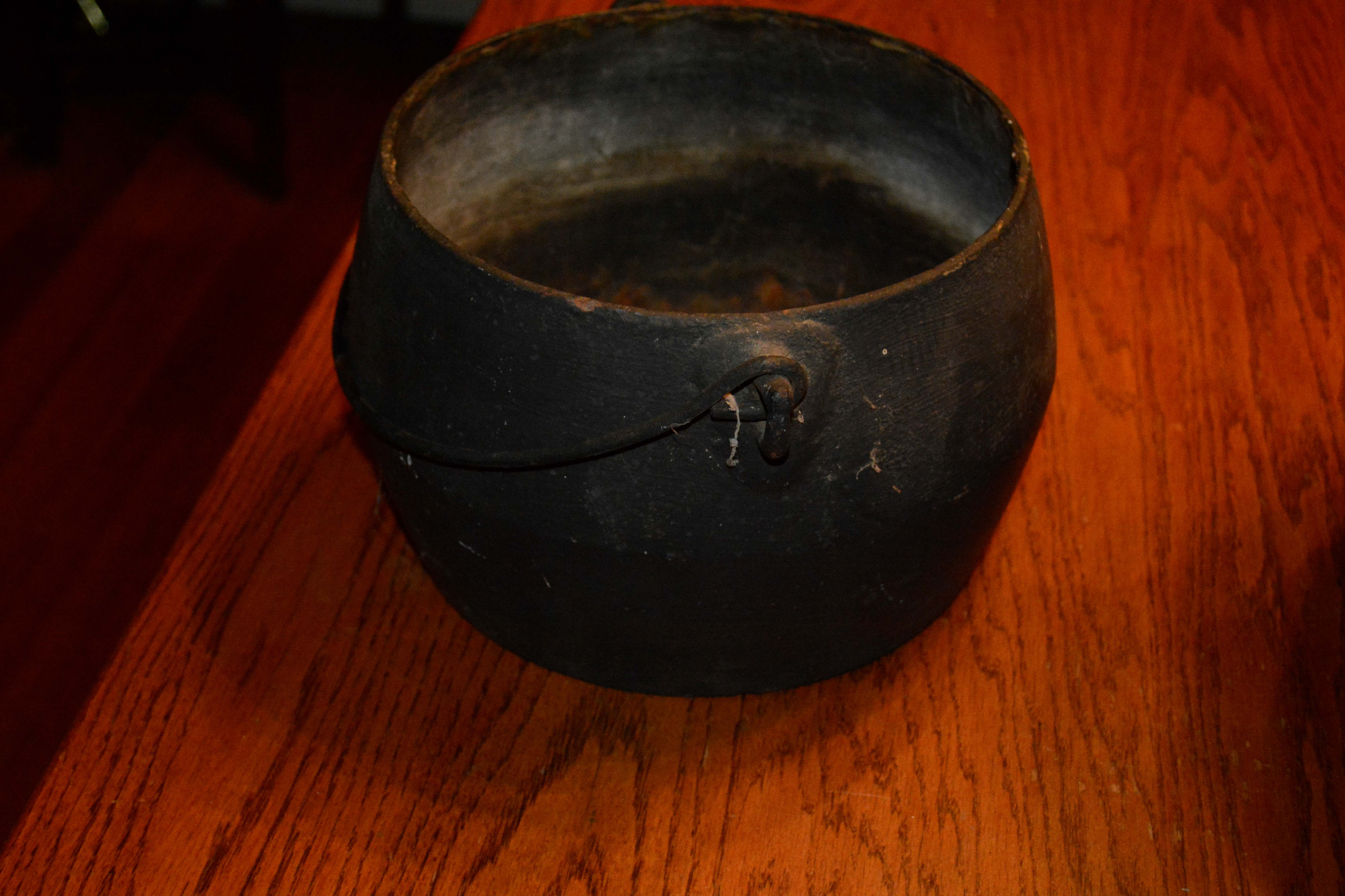 Pairing of Antique Cast Iron Cauldrons