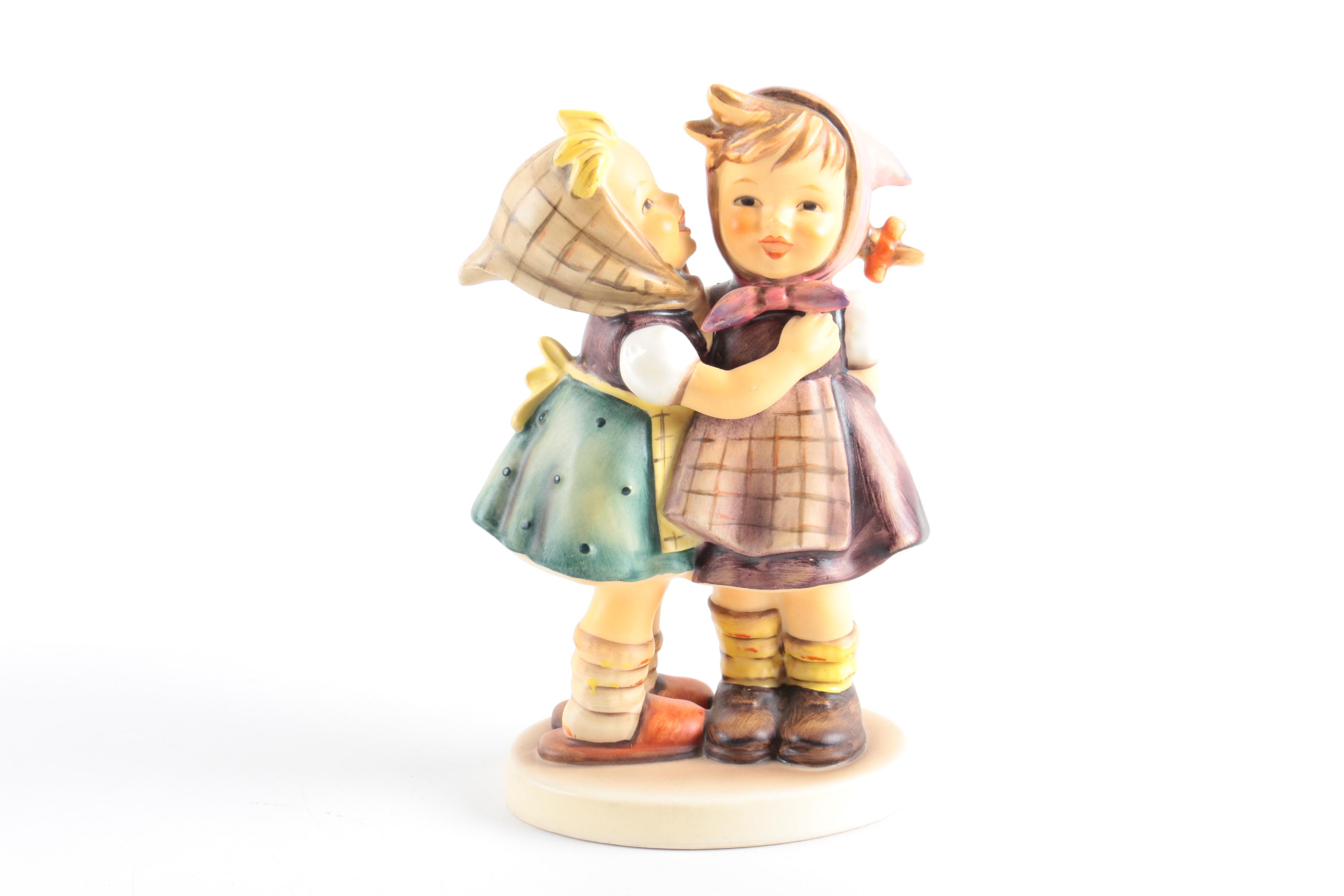 M.I. Hummel Figurines "Telling Her Secret" and Bashful"