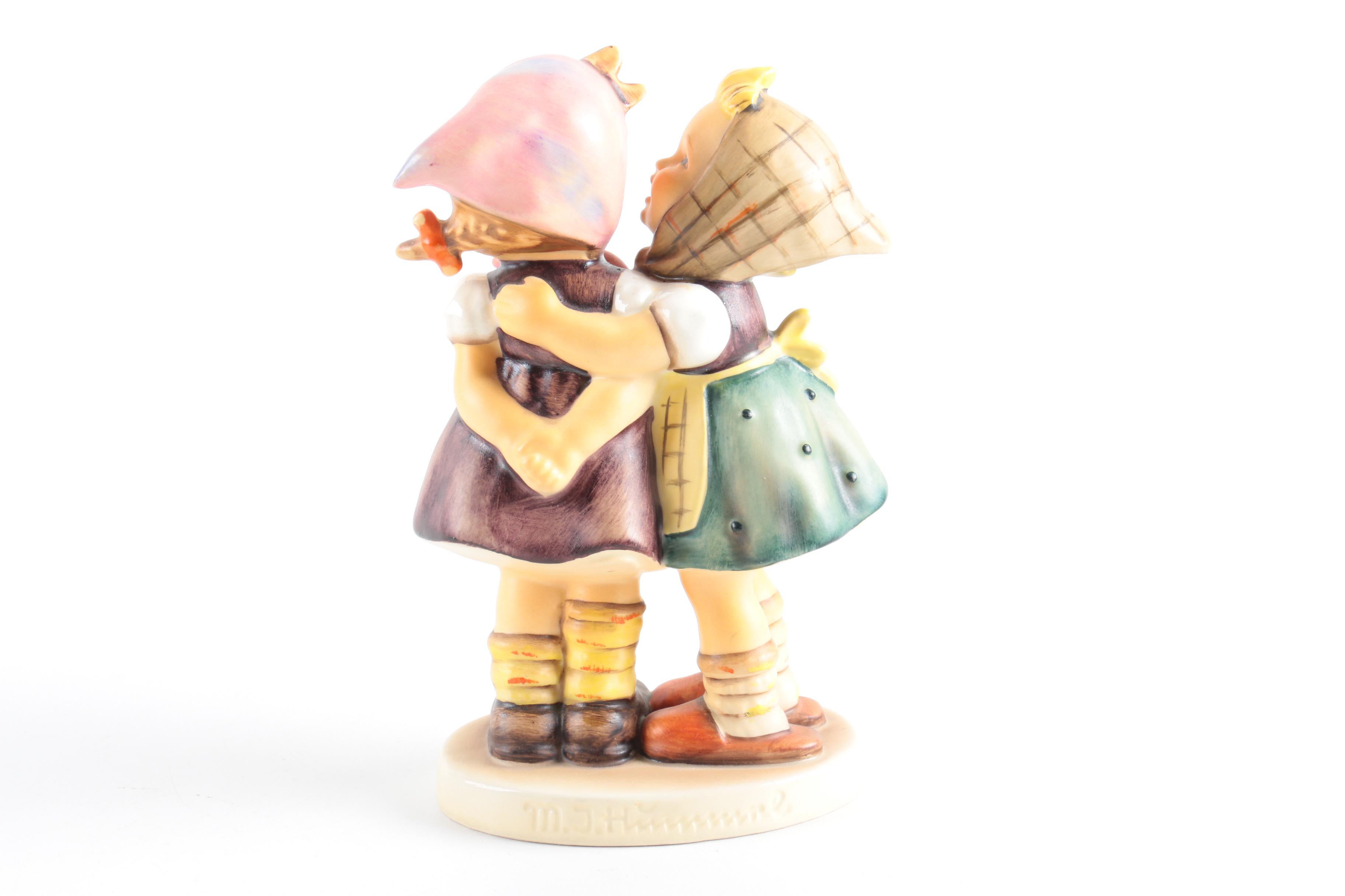M.I. Hummel Figurines "Telling Her Secret" and Bashful"