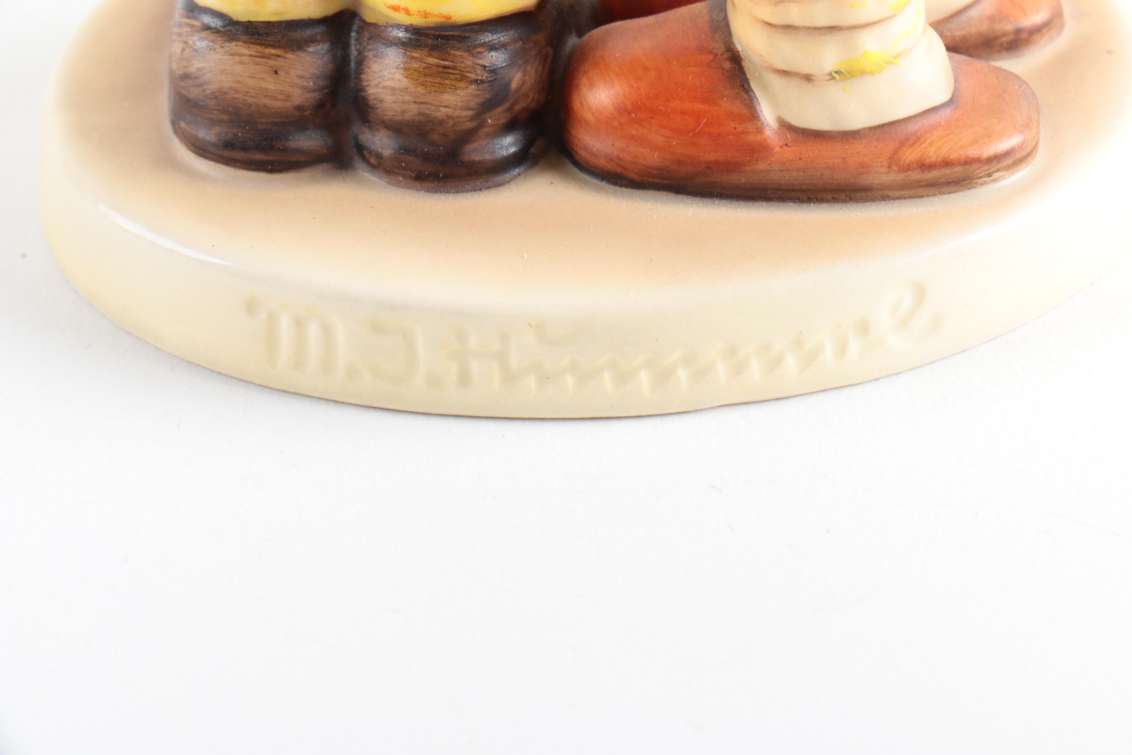 M.I. Hummel Figurines "Telling Her Secret" and Bashful"