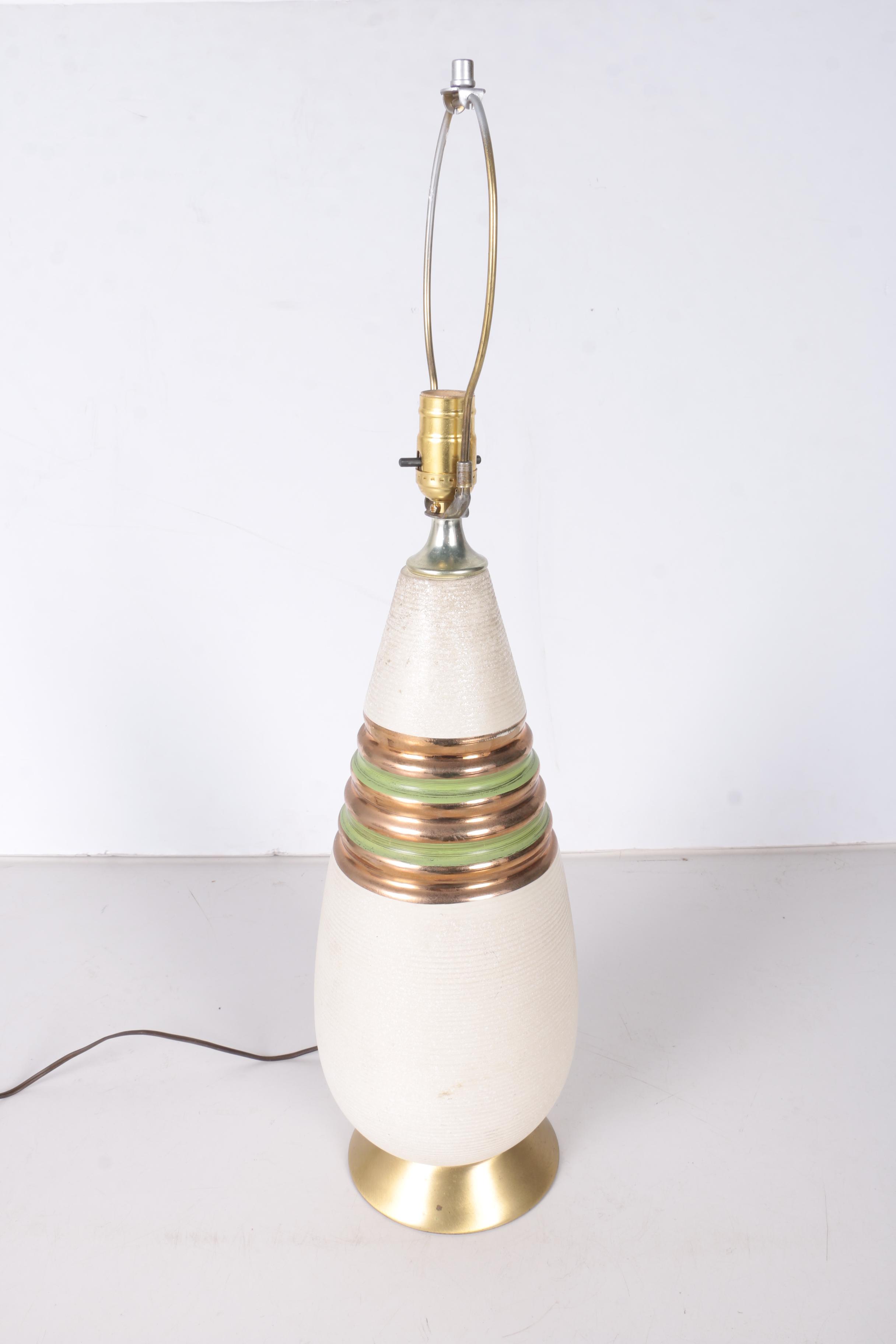 Vintage Mid Century Modern Ceramic Table Lamp