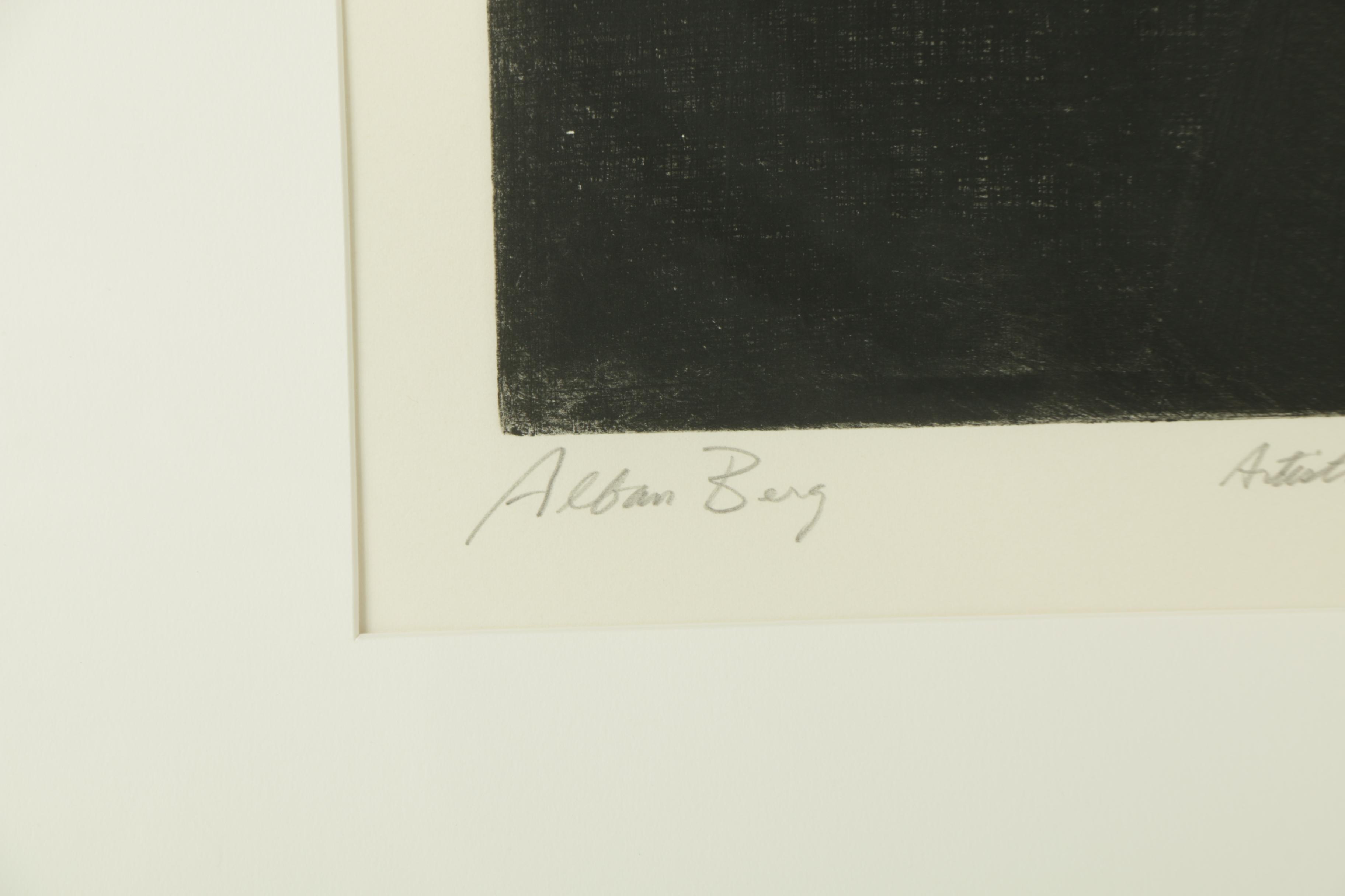 Charles Wells Artist's Proof Etching on Paper "Alban Berg"