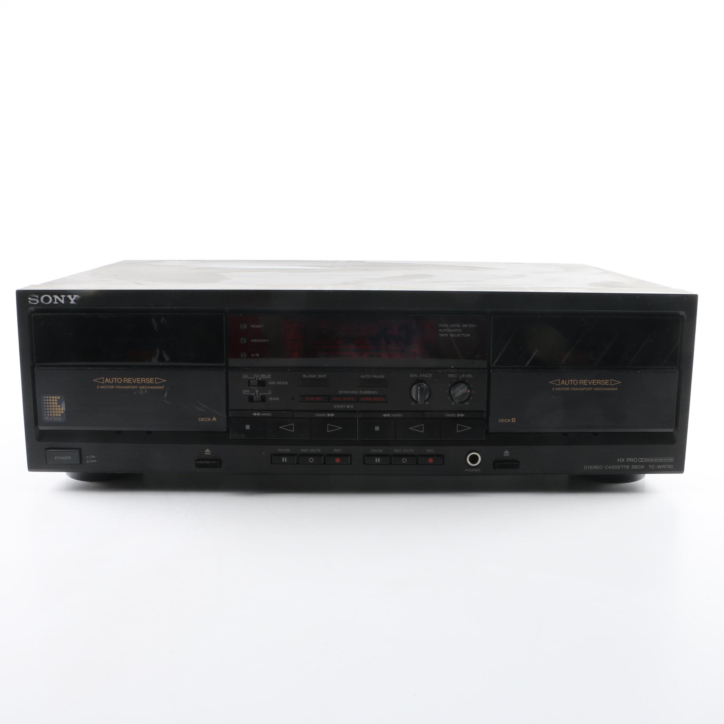 Vintage Sony Dual Cassette Deck