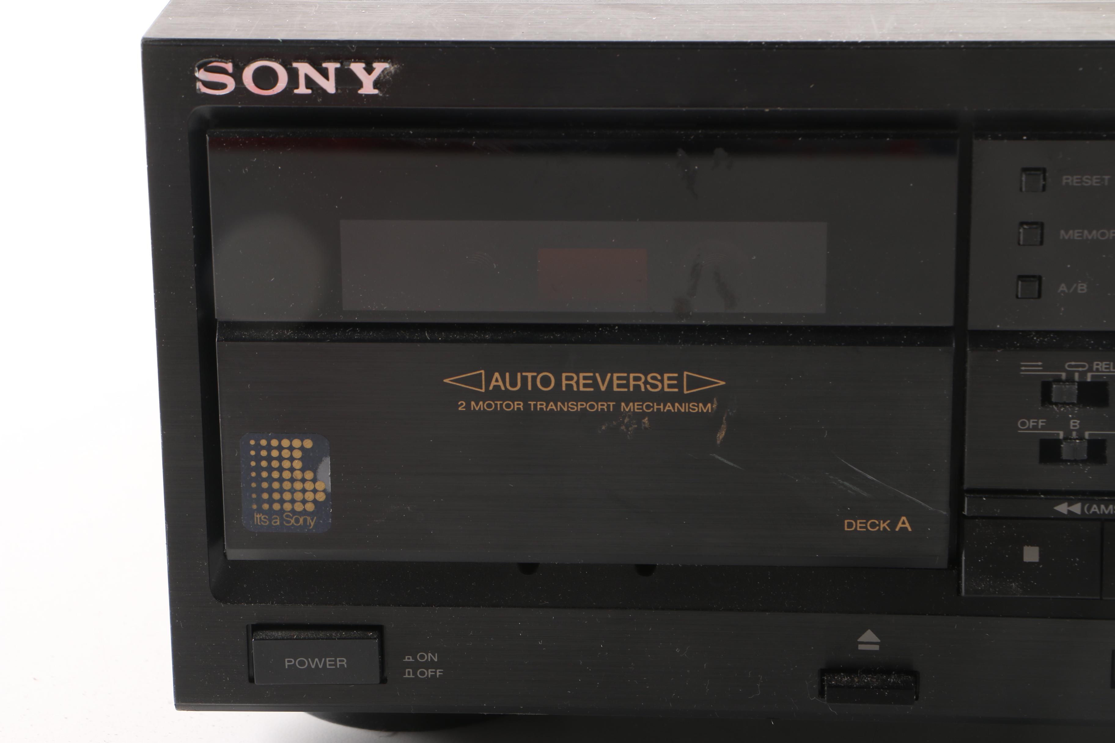 Vintage Sony Dual Cassette Deck