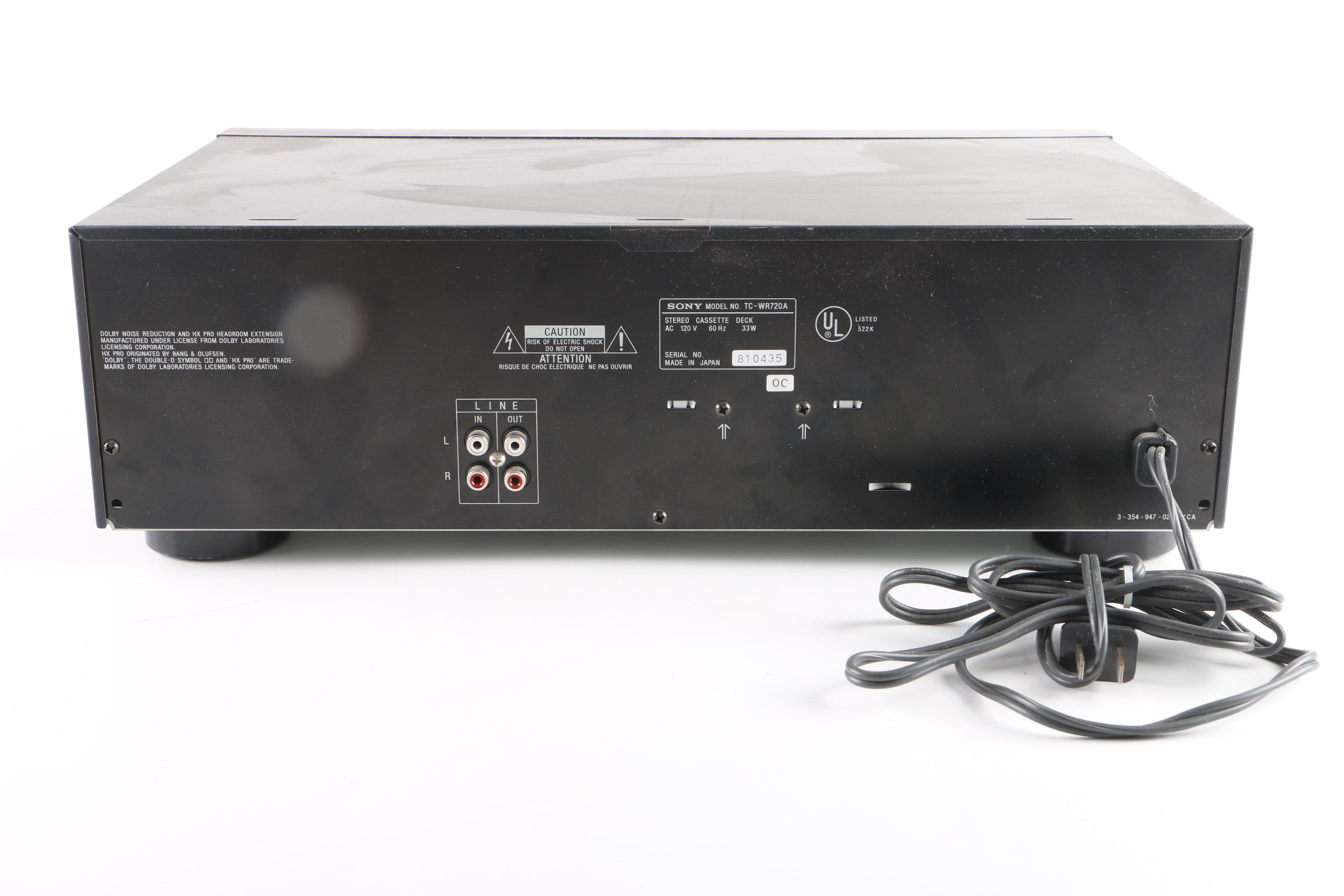 Vintage Sony Dual Cassette Deck